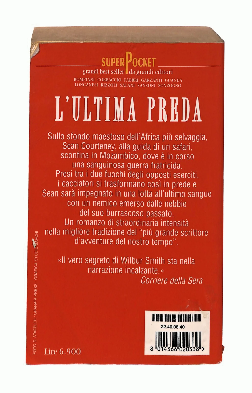 EBOND L Ultima Preda Wilbur Smith Superpocket Libro LI048170 - Image 2