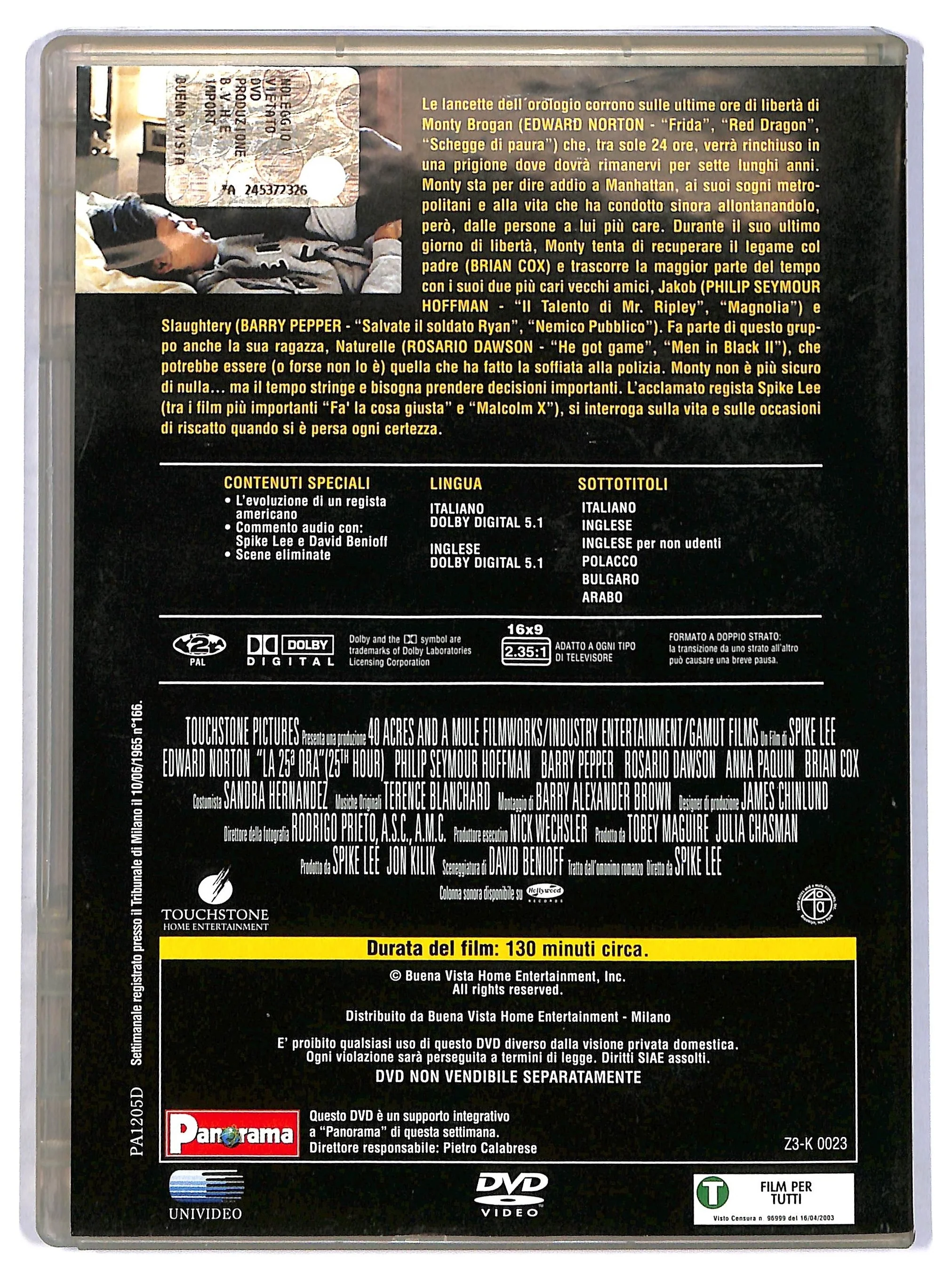 EBOND La 25� ora EDITORIALE DVD DB683122 - Image 2