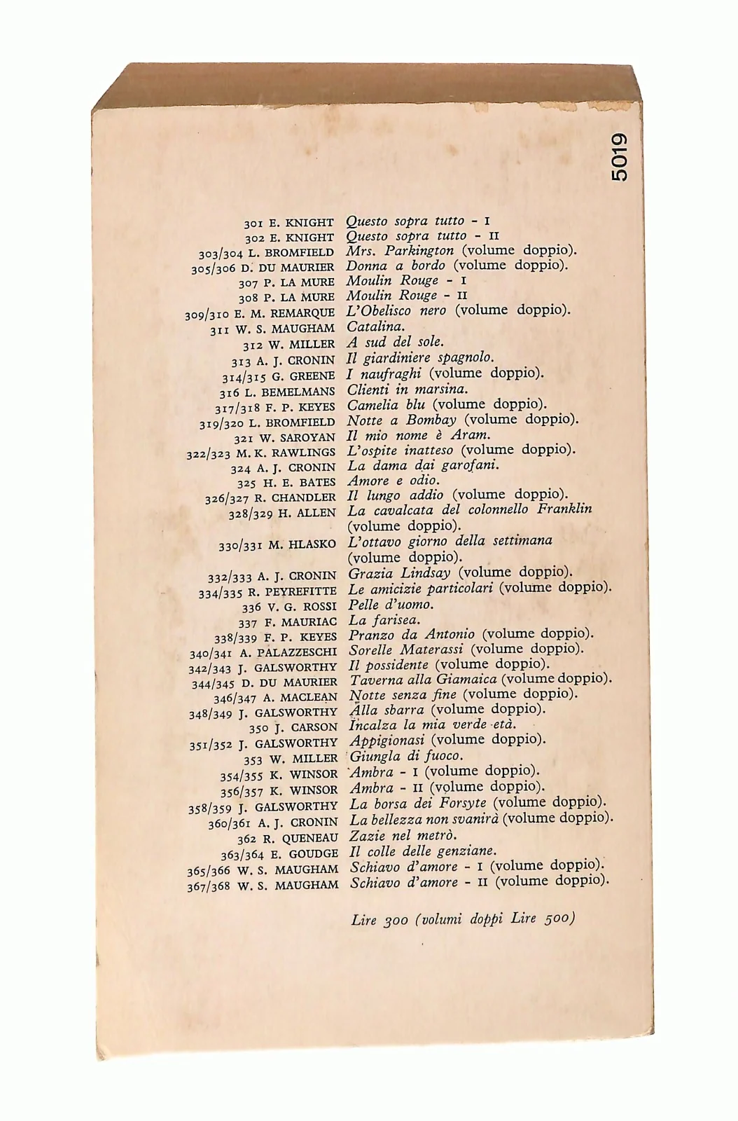 EBOND La Bellezza Non Svanira A J Cronin Mondadori 1964 Libro LI048375 - Image 2