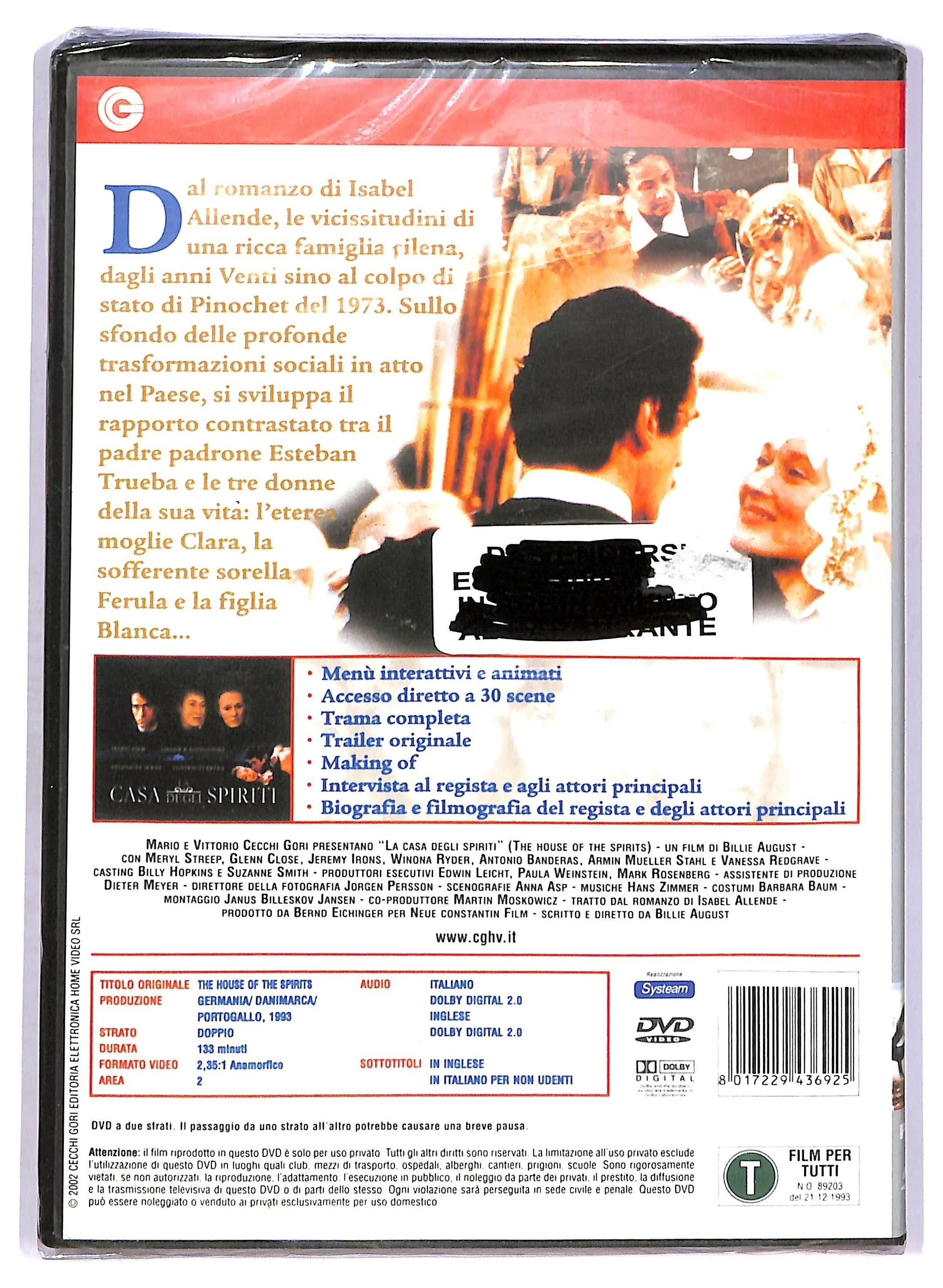 EBOND La casa degli spiriti DVD DB714335 - Image 2