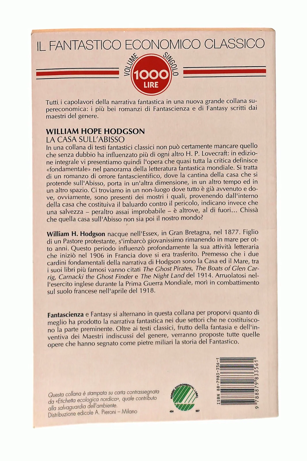 EBOND La Casa Sull Abisso W H Hodgson Newton Libro LI047454 - Image 2
