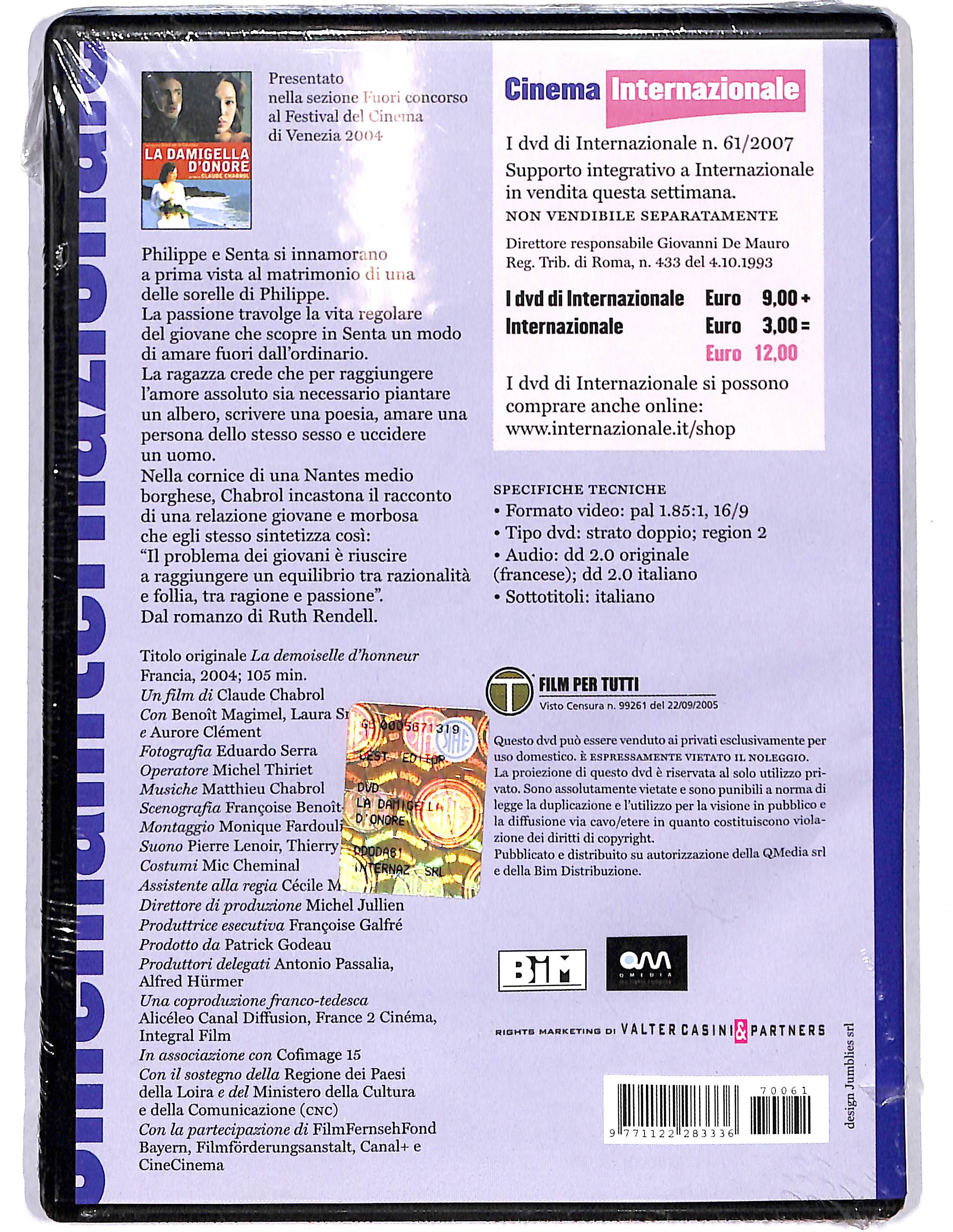 EBOND La damigella d'onore EDITORIALE DVD DB732131 - Image 2