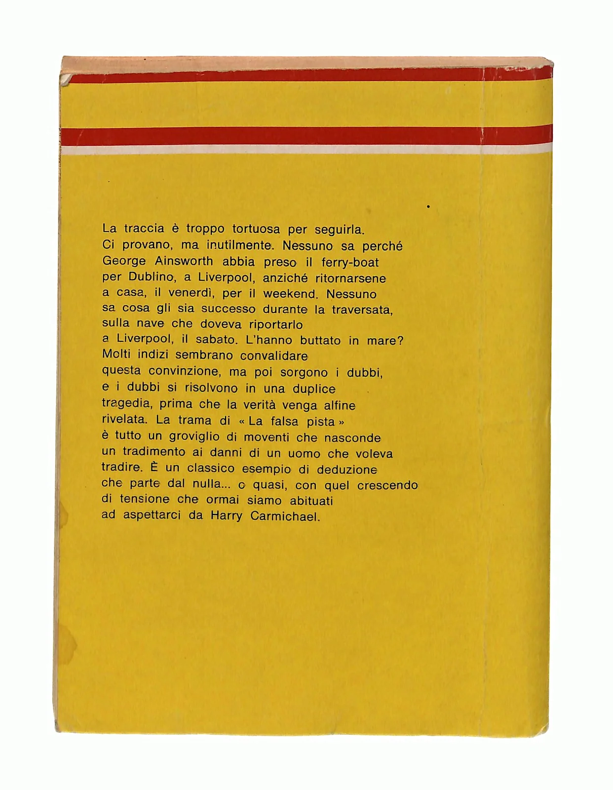 EBOND La Falsa Pista Harry Carmichael Giallo Mondadori 1978 Libro LI048711 - Image 2
