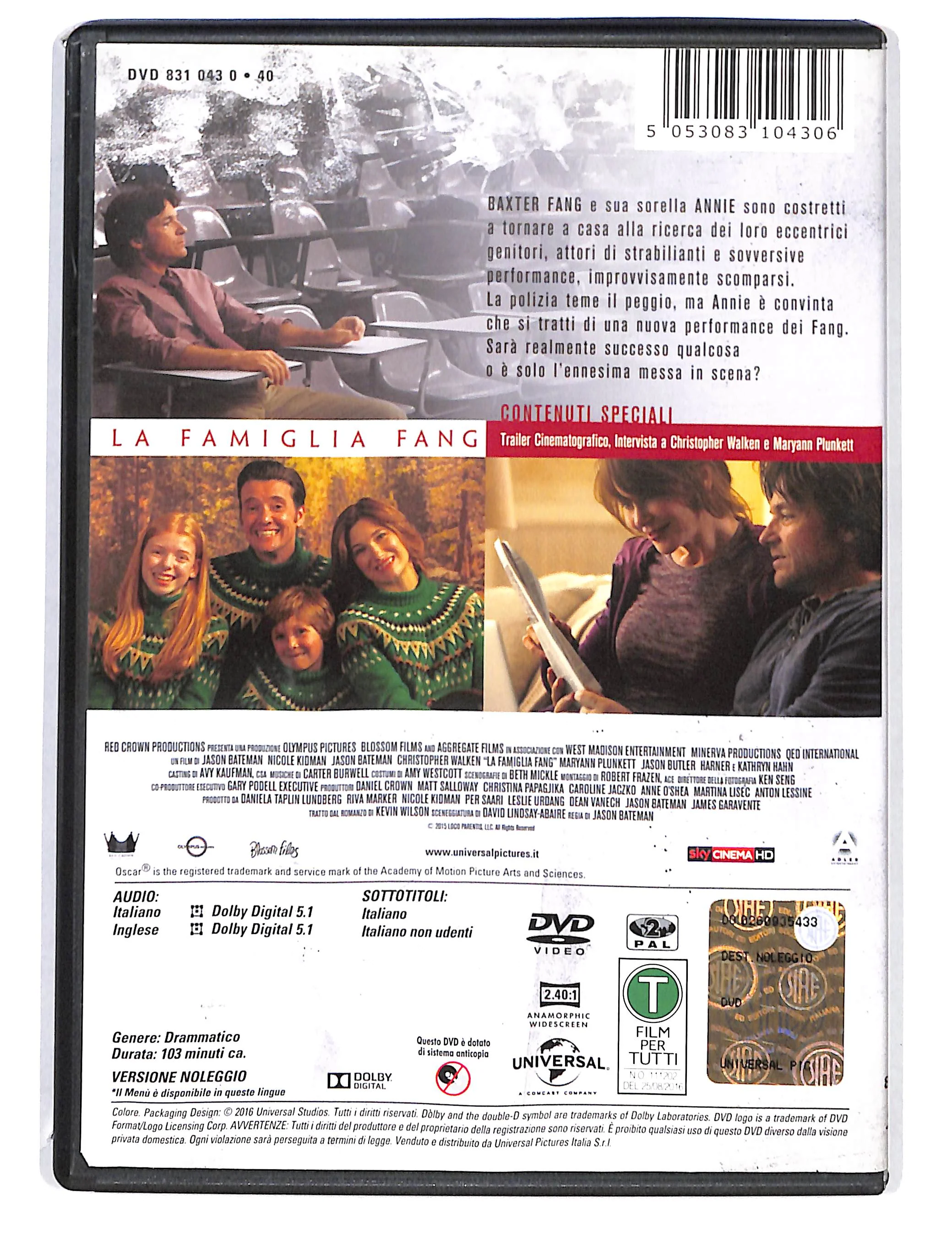 EBOND La Famiglia Fang NOLEGGIO DVD DB709946 - Image 2