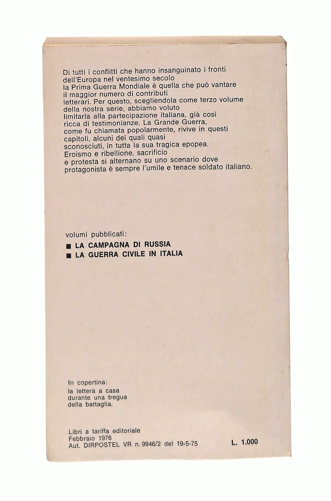 EBOND La Grande Guerra Quelli Che Hanno Visto Mondadori 1976 Libro LI047558 - Image 2