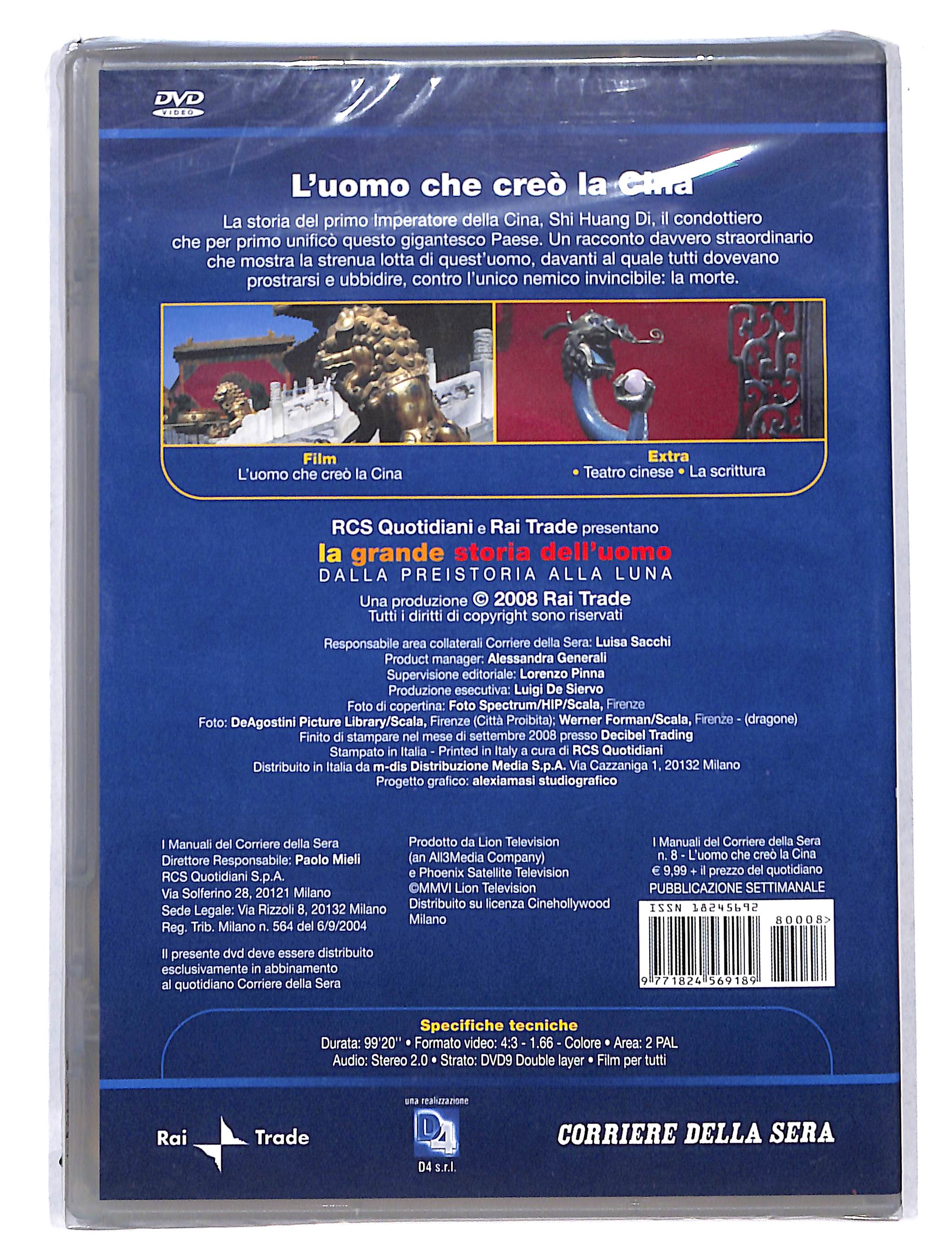 EBOND La Grande storia dell'uomo vol.8 l'uomo che creo la Cina DVD DB748808 - Image 2