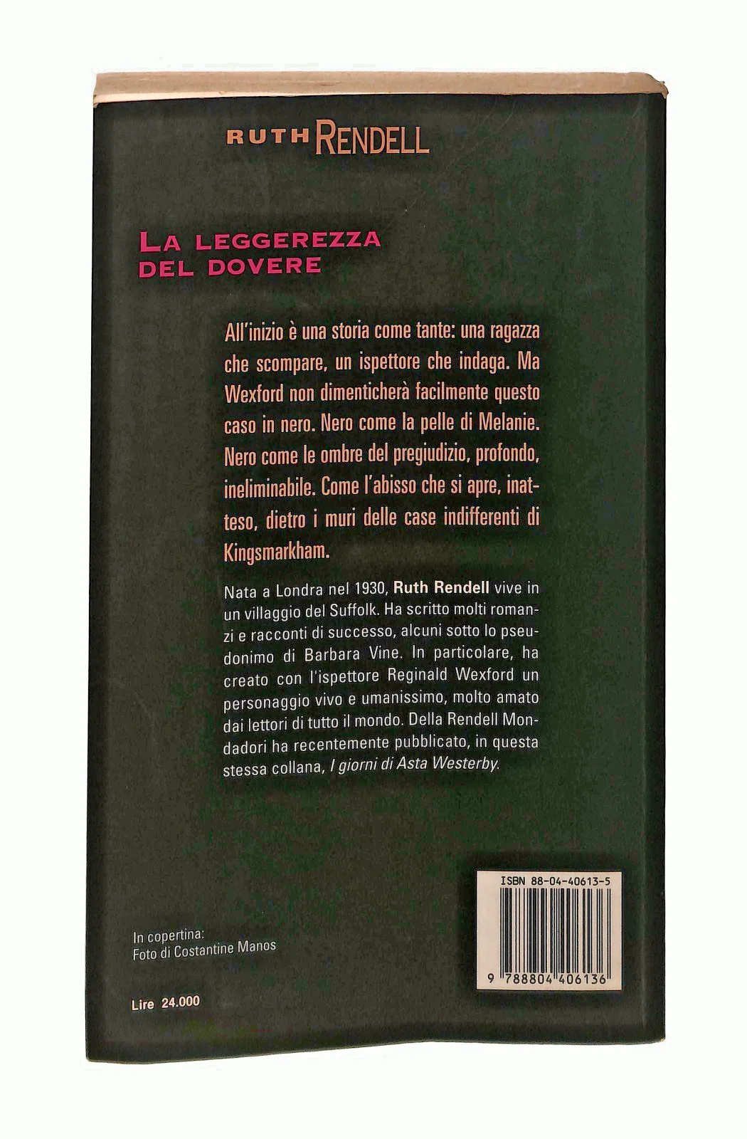 EBOND La Leggerezza Del Dovere Ruth Rendell Mondadori Libro LI048160 - Image 2