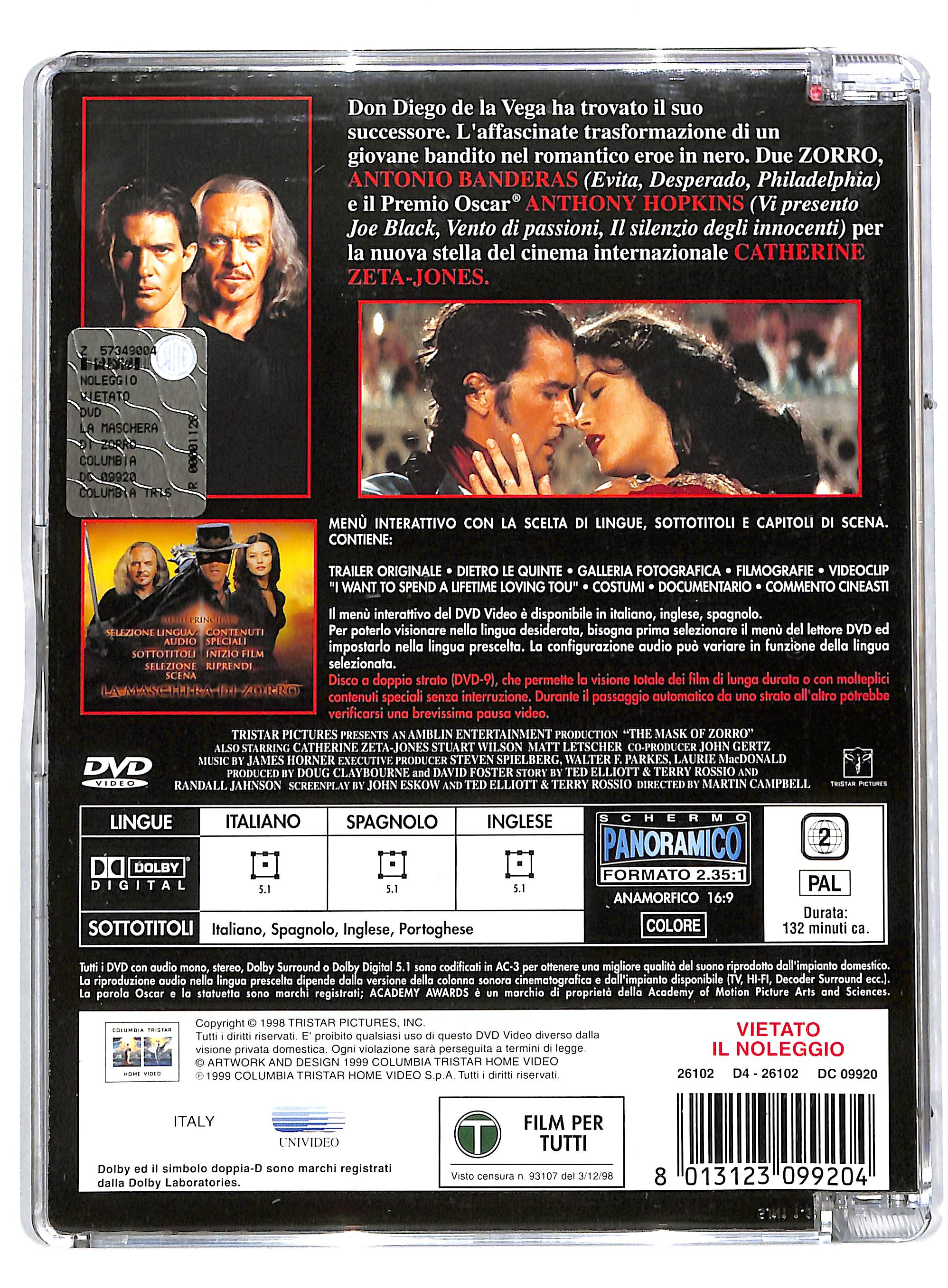 EBOND La maschera di zorro SJB DVD DB715850 - Image 2