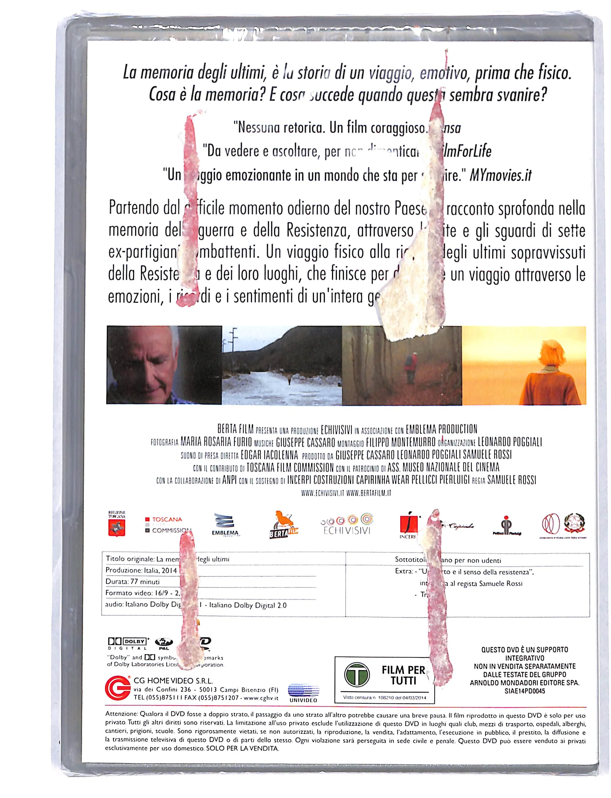EBOND La Memoria degli Ultimi EDITORIALE DVD DB725601 - Image 2