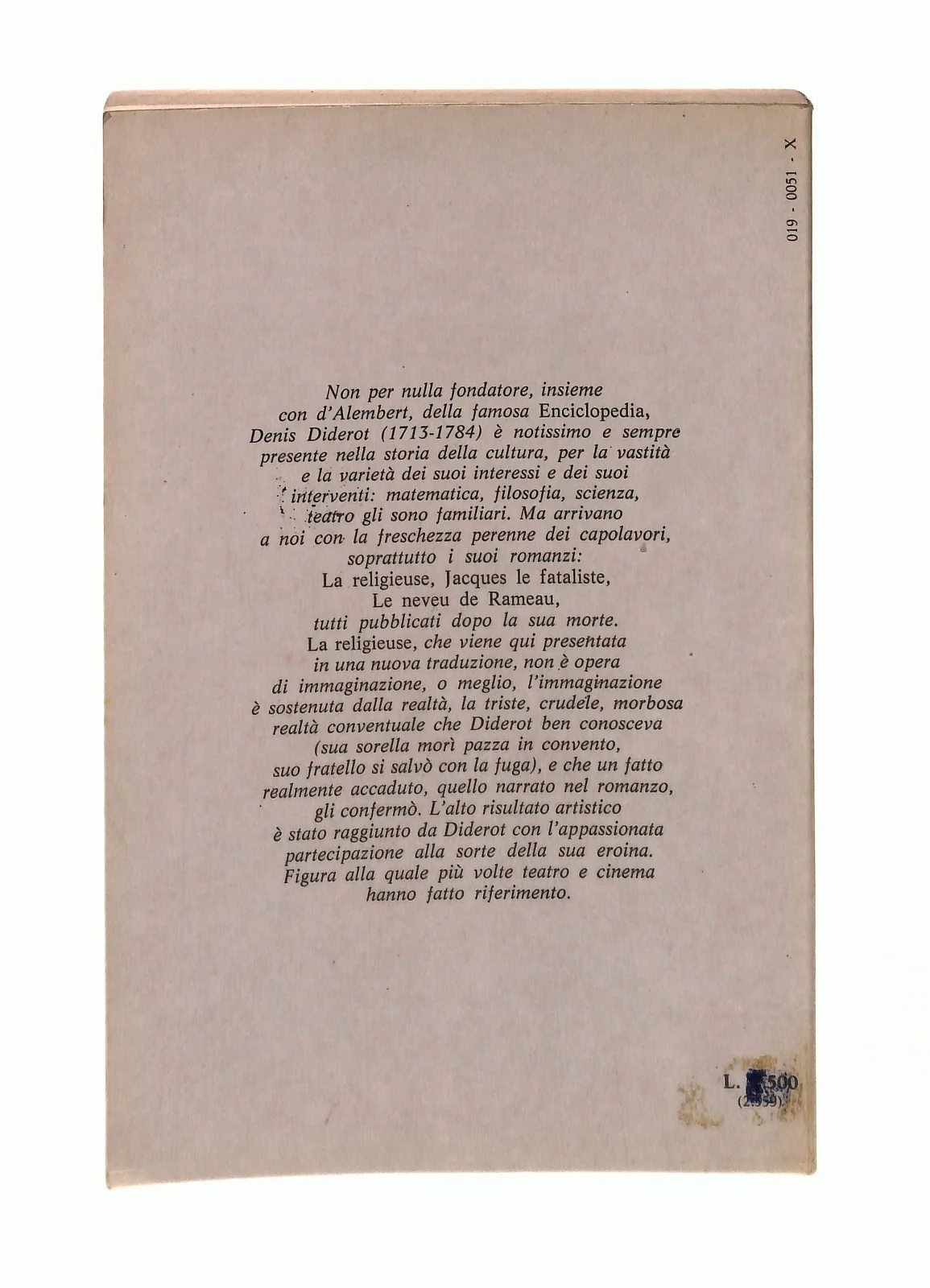 EBOND La Monaca Denis Diderot Curcio Libro LI046533 - Image 2