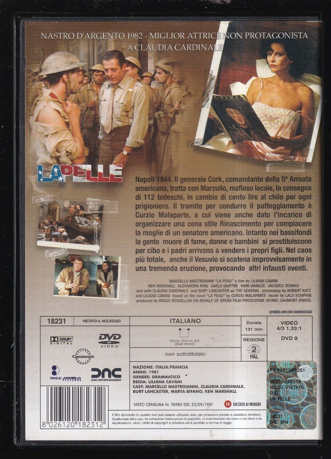 EBOND La Pelle Di Liliana Cavani - Mastroianni Collection DVD DB722156 - Image 2