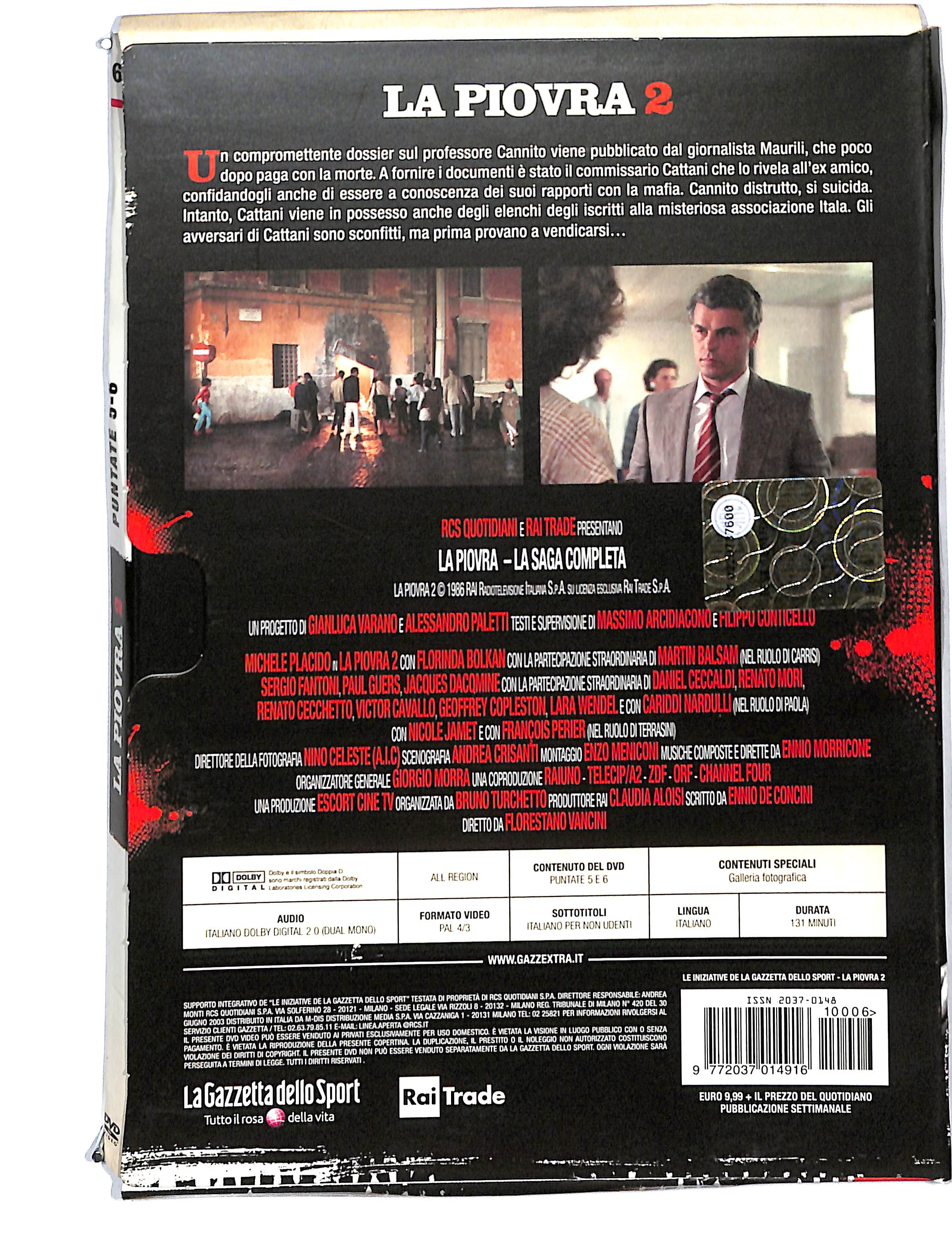 EBOND La piovra 2 puntate 5-6 DIGIPACK EDITORIALE DVD DB727826 - Image 2