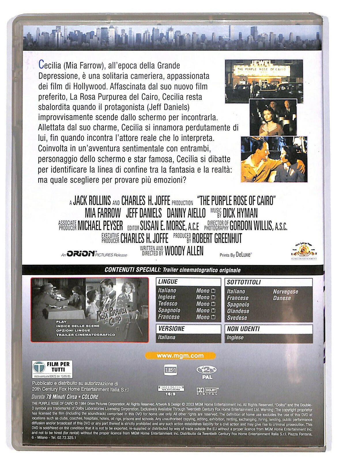 EBOND La Rosa Purpurea Del Cairo Editoriale DVD DB699606 - Image 2
