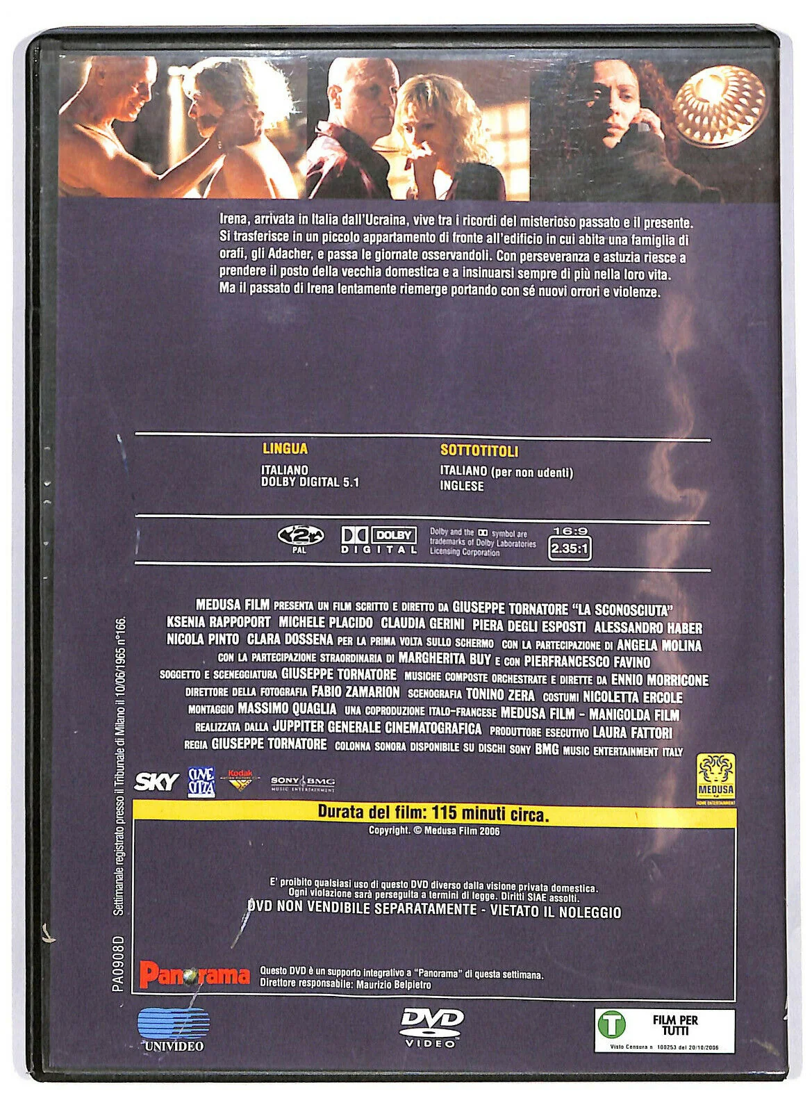 EBOND La Sconosciuta Editoriale DVD DB739555 - Image 2