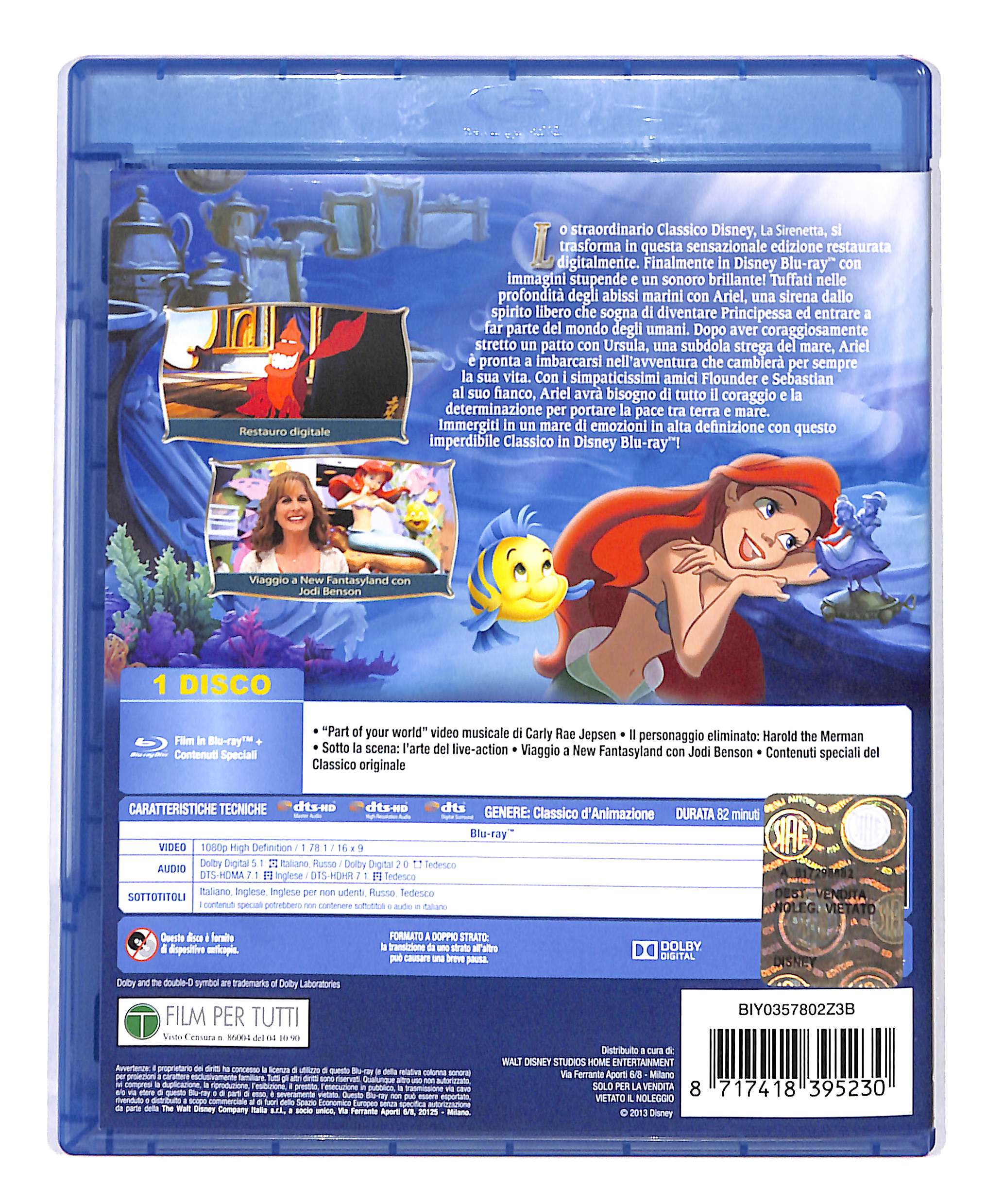 EBOND La Sirenetta Edizione speciale BLURAY DB690766 - Image 2