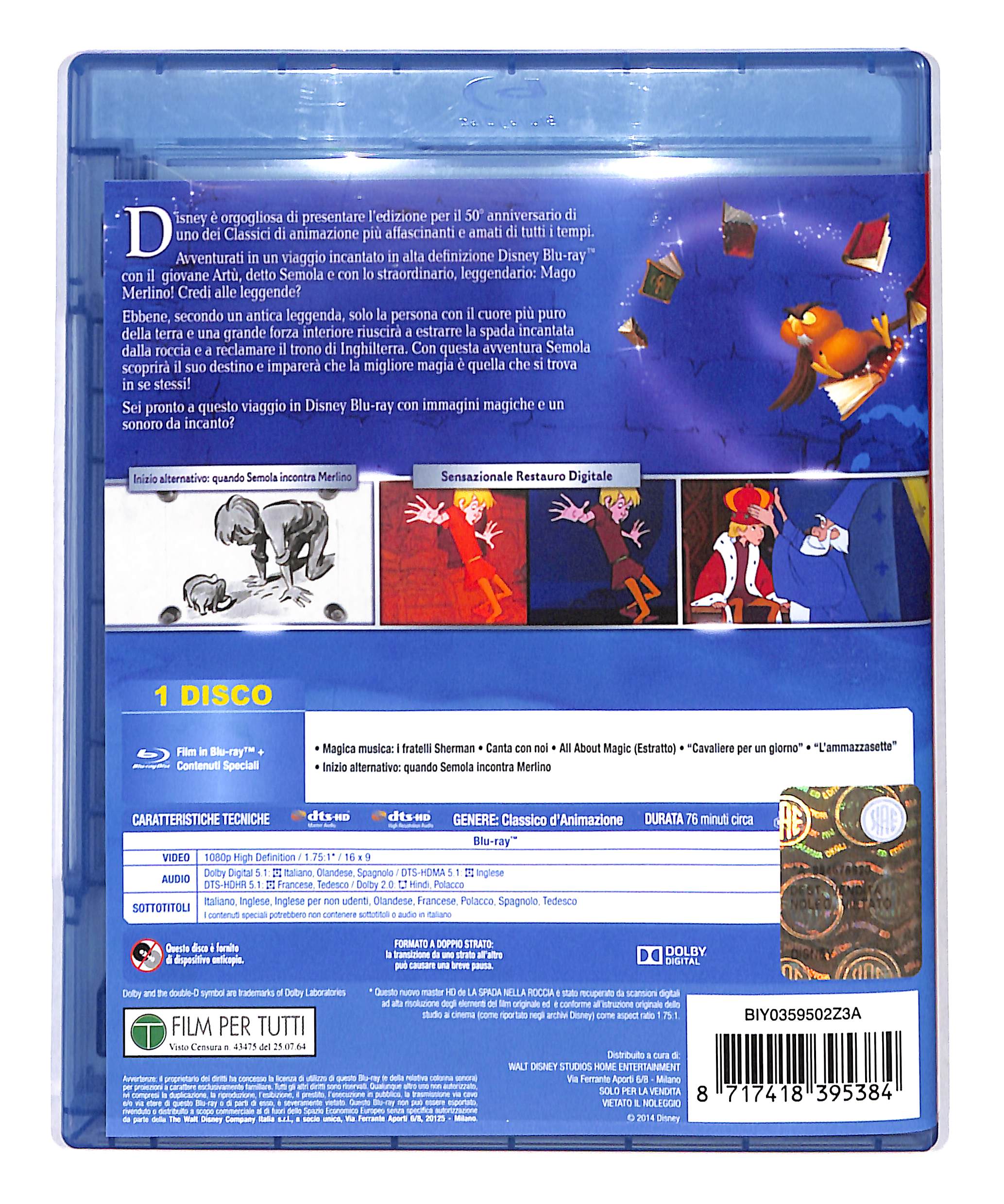 EBOND La Spada Nella Roccia Special Edition 50° Anniversario BLURAY DB690769 - Image 2