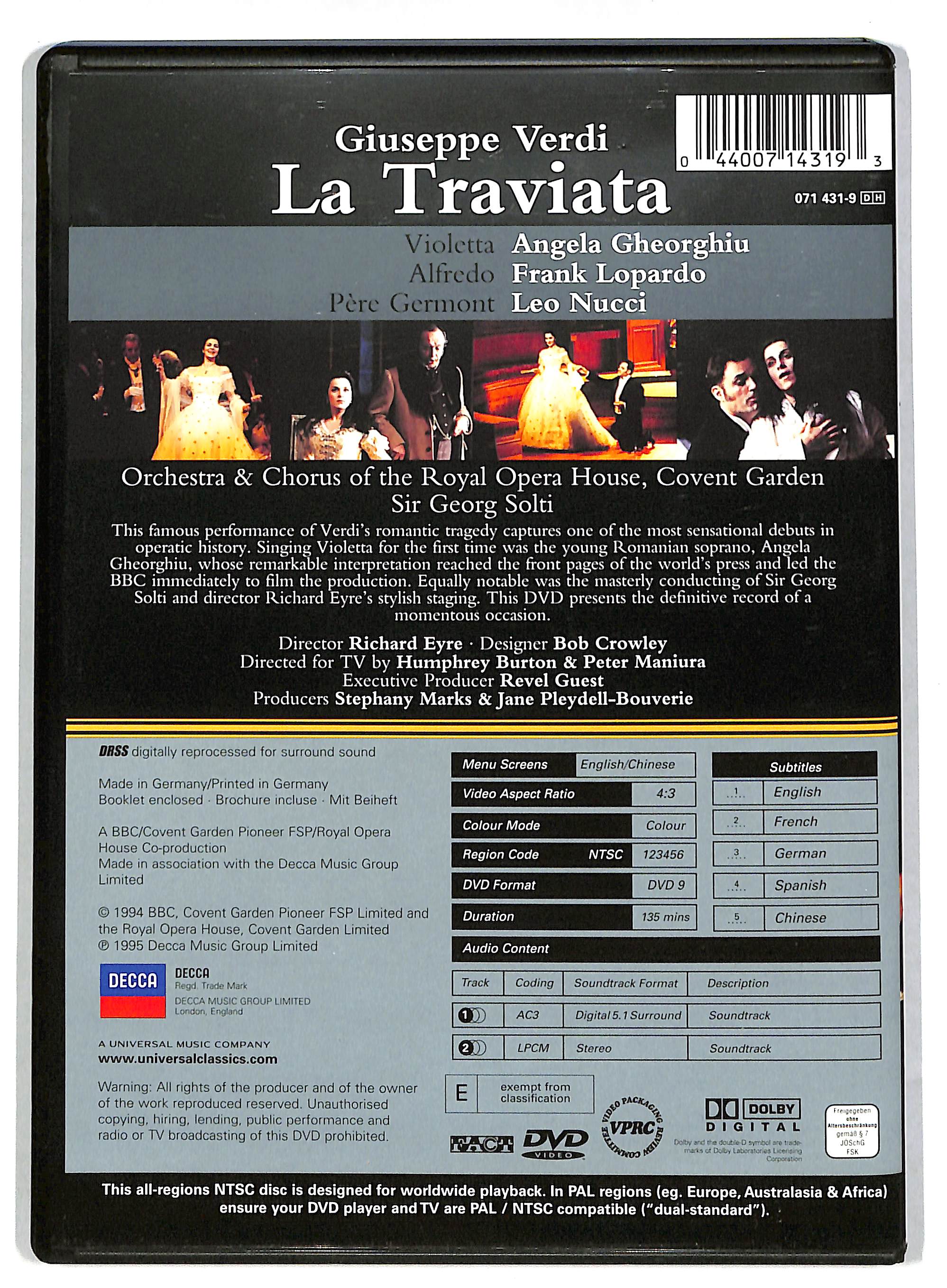 EBOND La Traviata - Verdi DVD DB751619 - Image 2