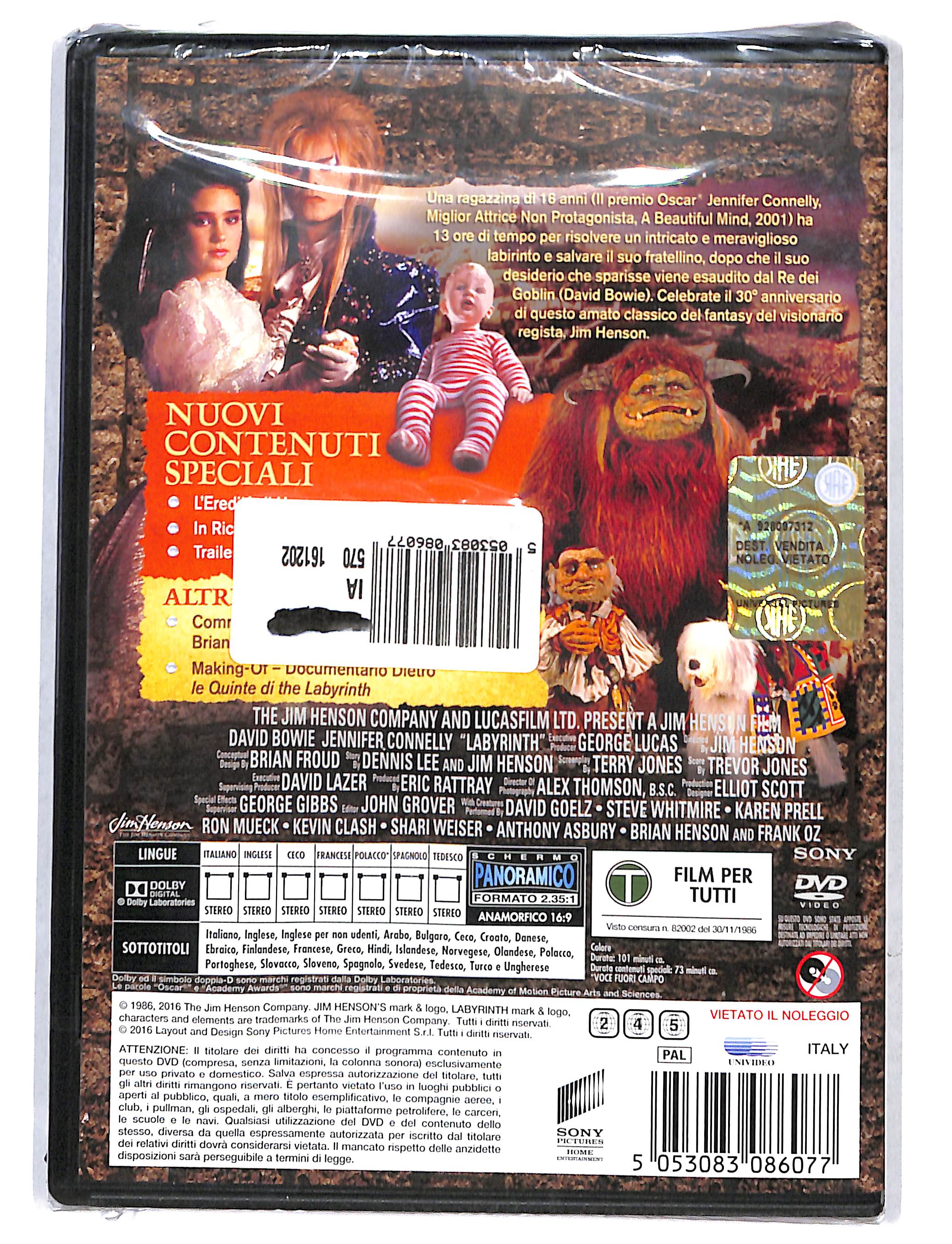 EBOND Labyrinth dove tutto e possibile 30th Anniversary DVD DB752656 - Image 2