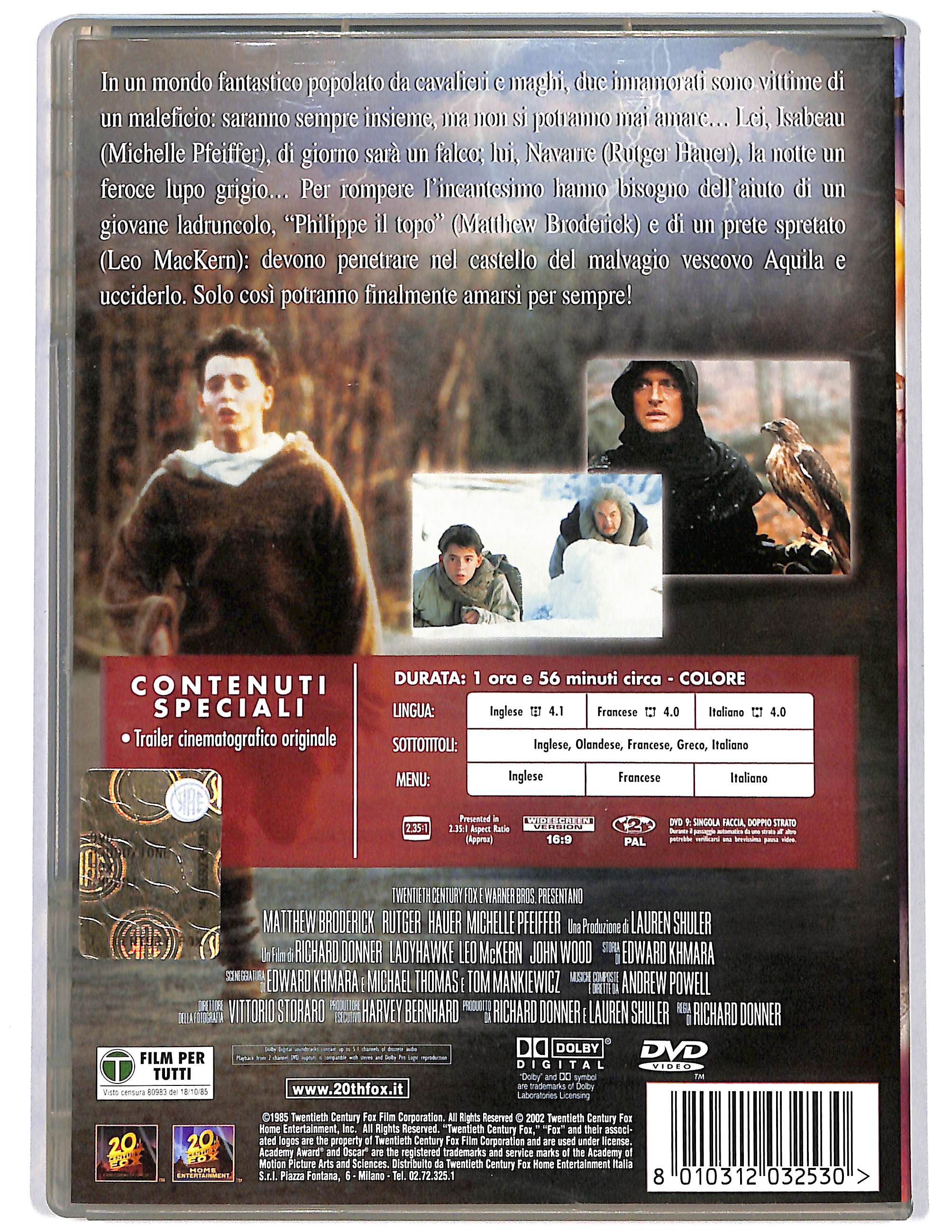 EBOND LadyHawke DVD DB716343 - Image 2