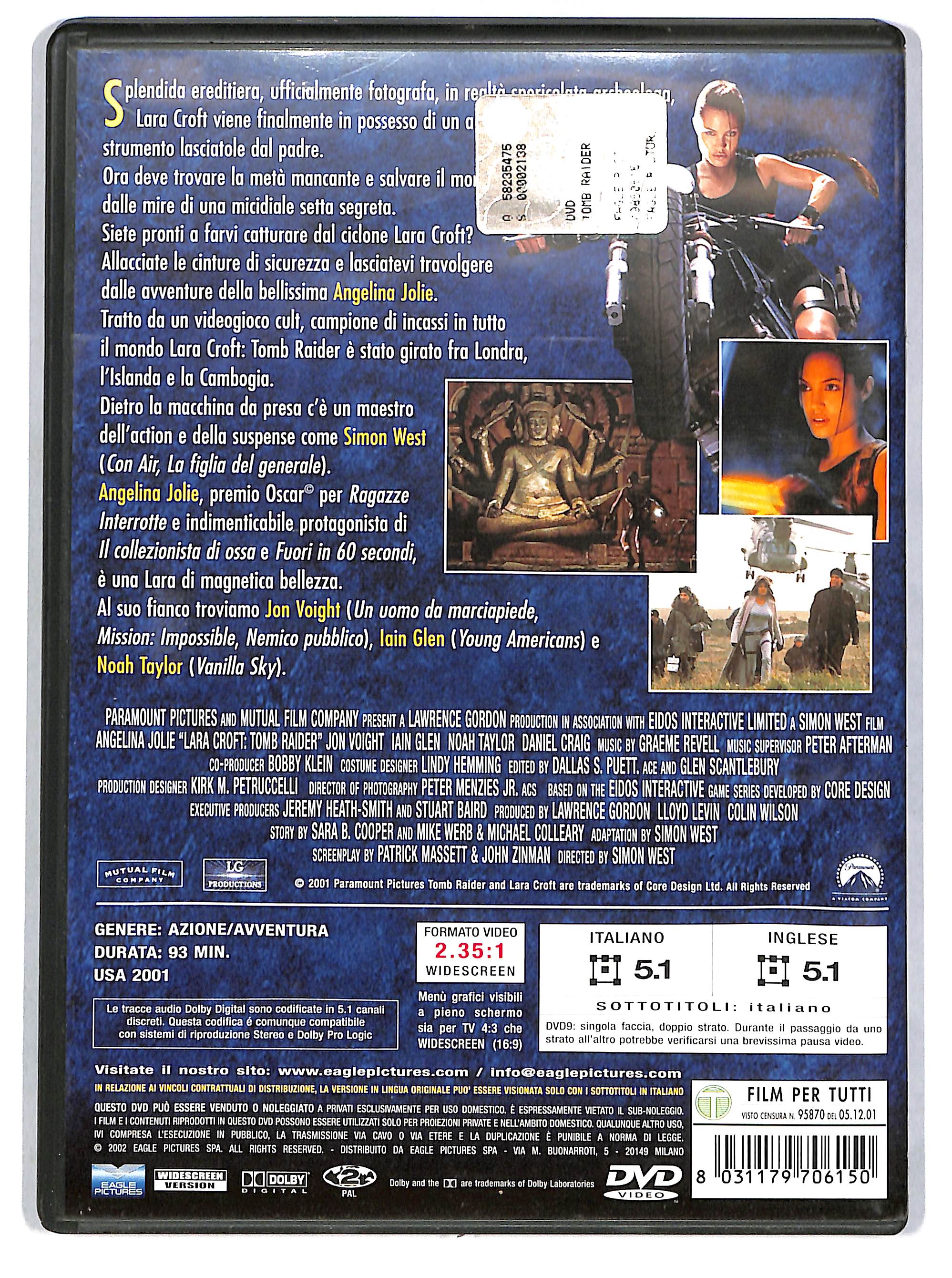 EBOND Lara Croft Tomb Raider Noleggio DVD DB732316 - Image 2