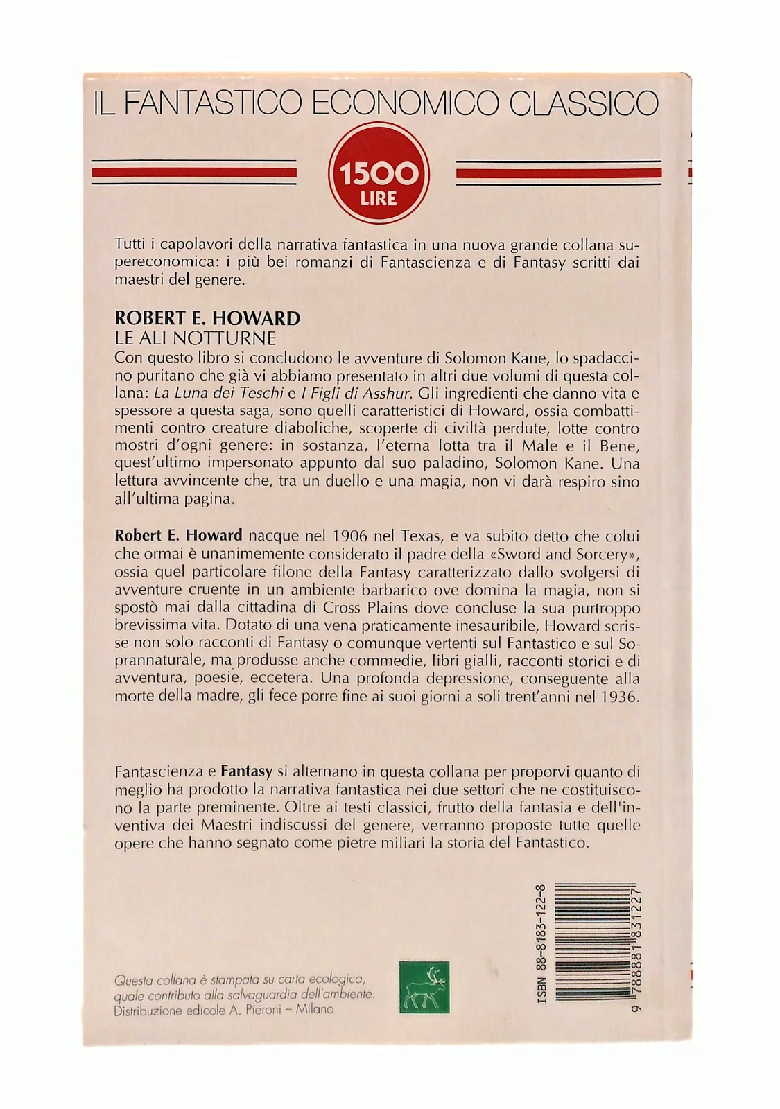 EBOND Le Ali Notturne Robert E Howard Newton Libro LI047684 - Image 2