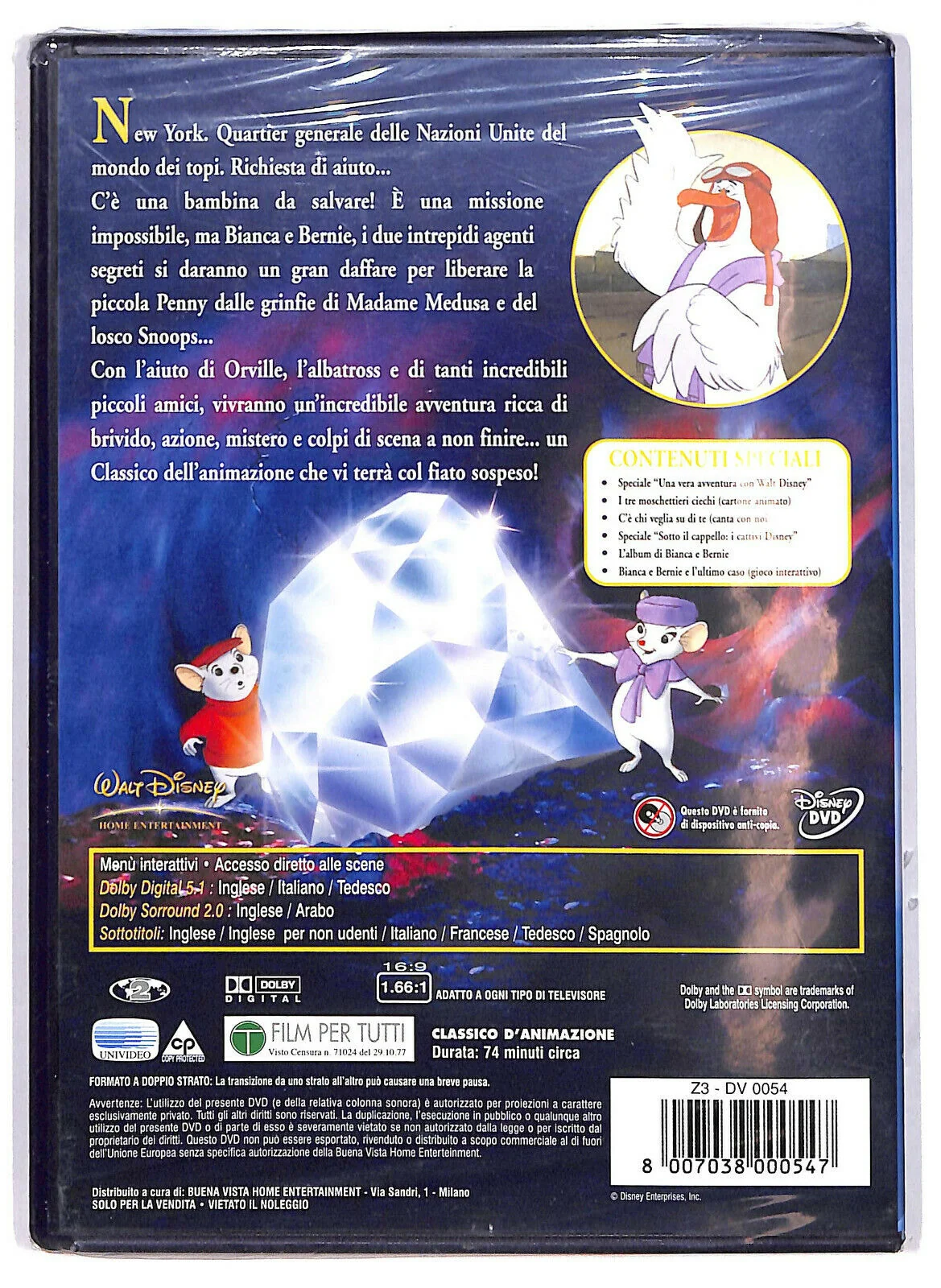 EBOND Le Avventure Di Bianca e Bernie DVD DB742436 - Image 2
