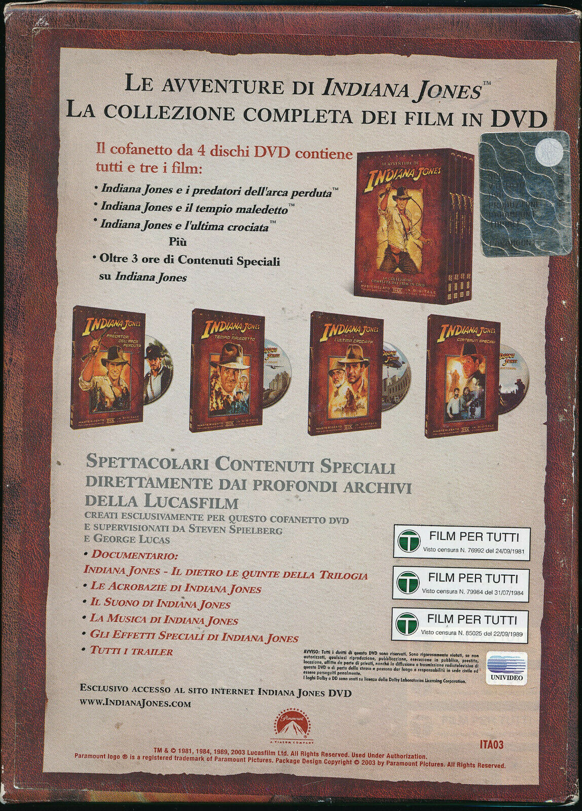 EBOND Le Avventure Di Indiana Jones DVD DB763347 - Image 2