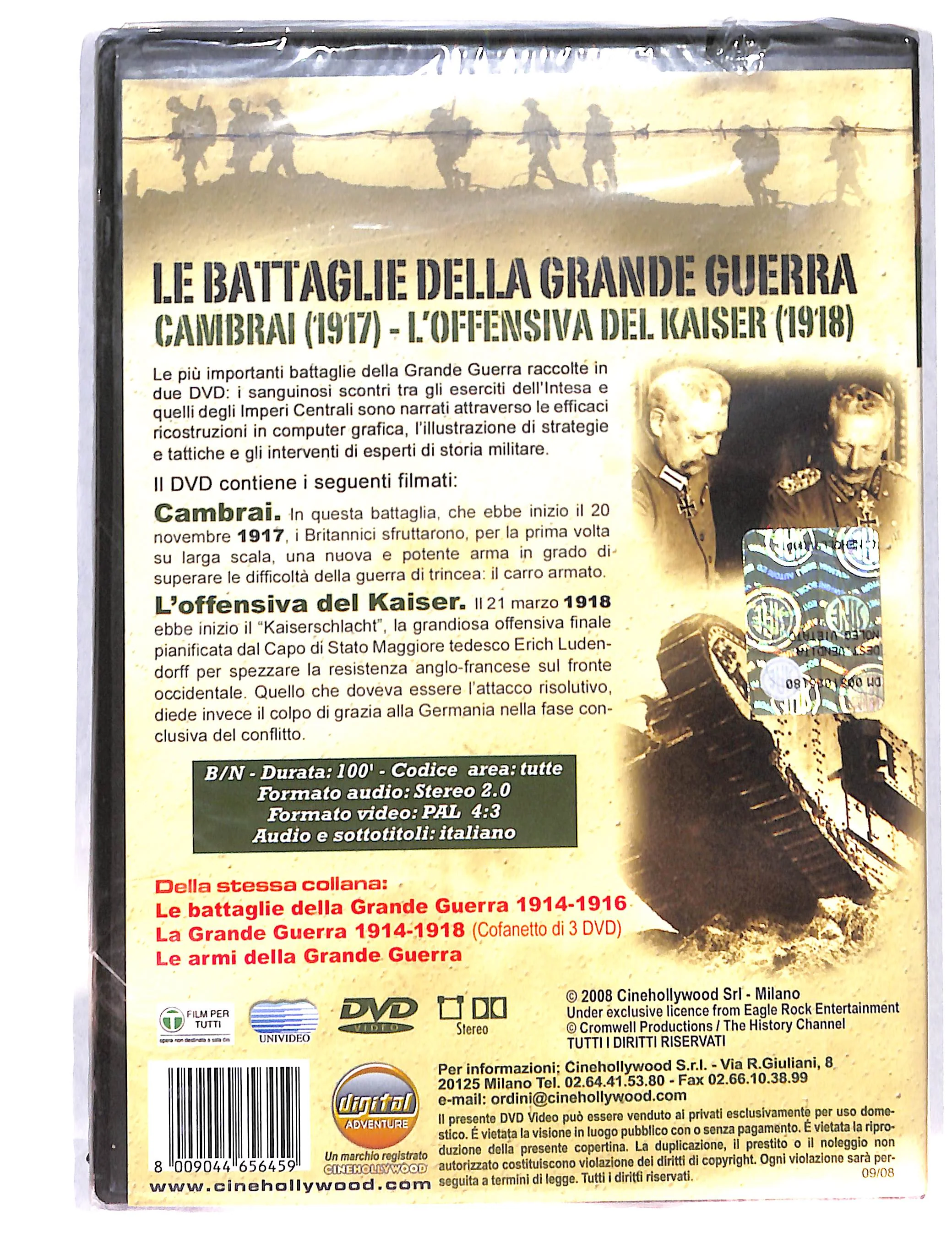 EBOND Le battaglie della grande guerra cambrai 1917 DVD DB737302 - Image 2