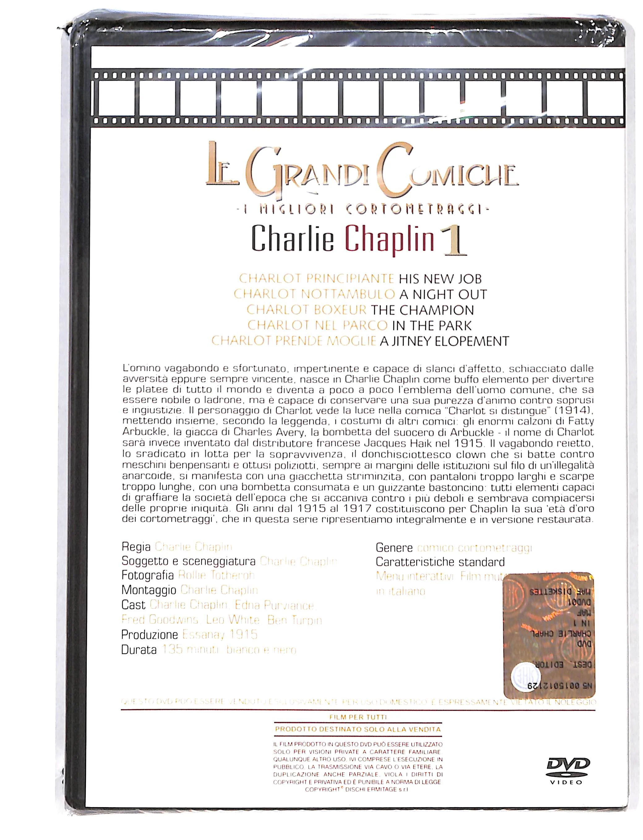 EBOND Le Grandi Comiche - Charlie Chaplin 1 EDITORIALE DVD DB725413 - Image 2