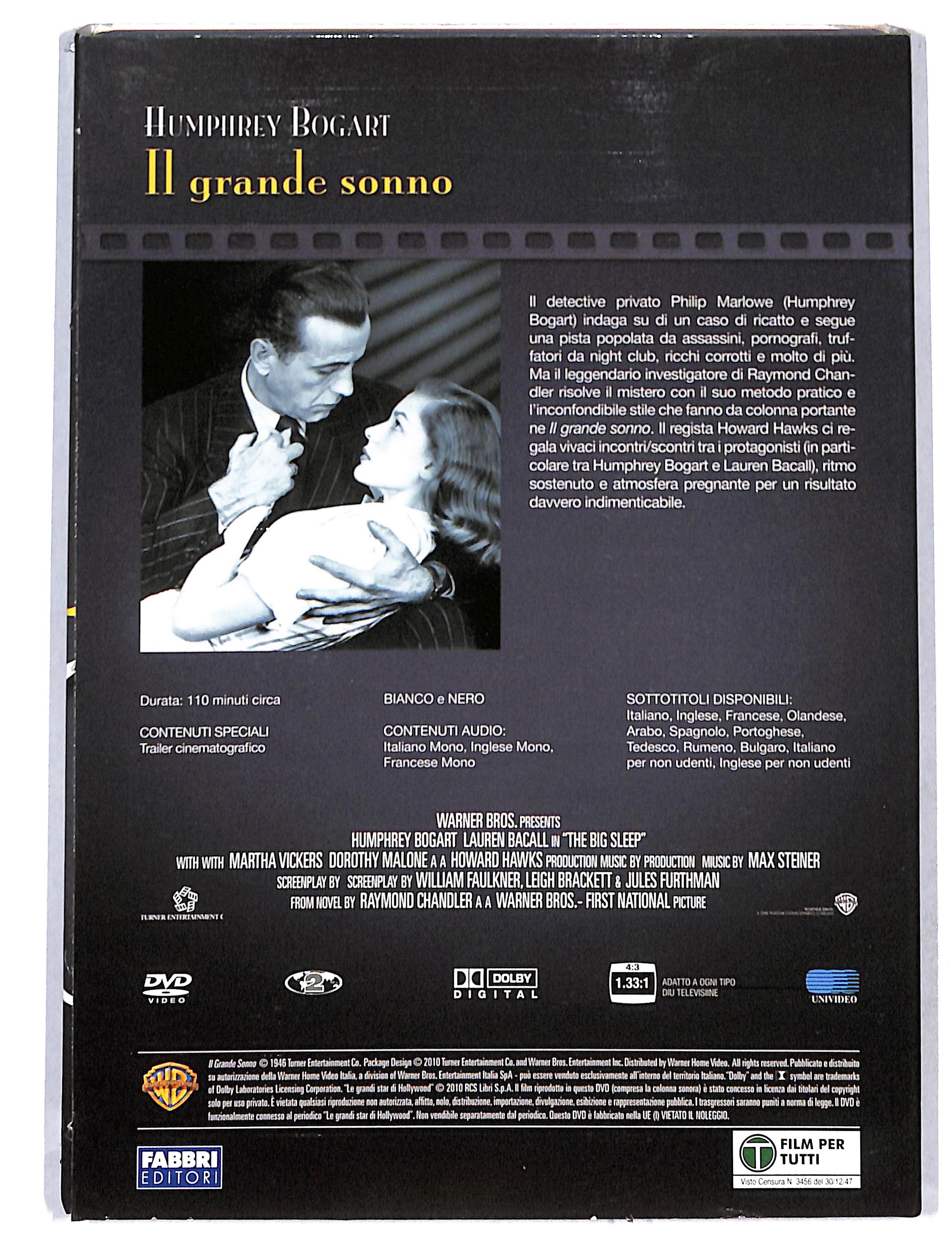EBOND Le Grandi star di Hollywood - il grande sonno EDITORIALE DVD DB748805 - Image 2