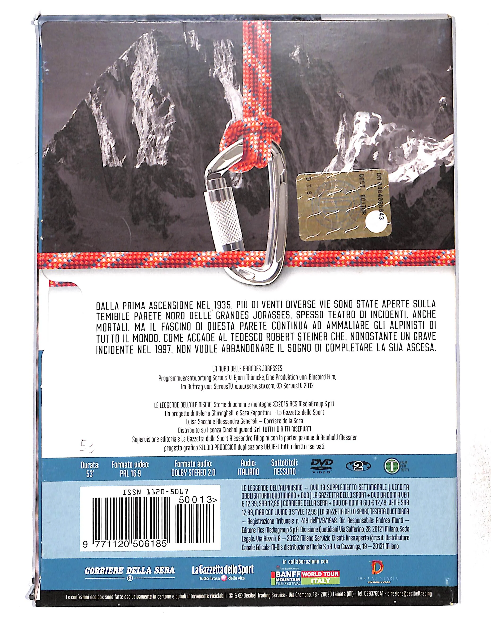 EBOND Le Leggende Dell'Alpinismo Vol.13 La Nord delle Grandes DVD DB772832 - Image 2