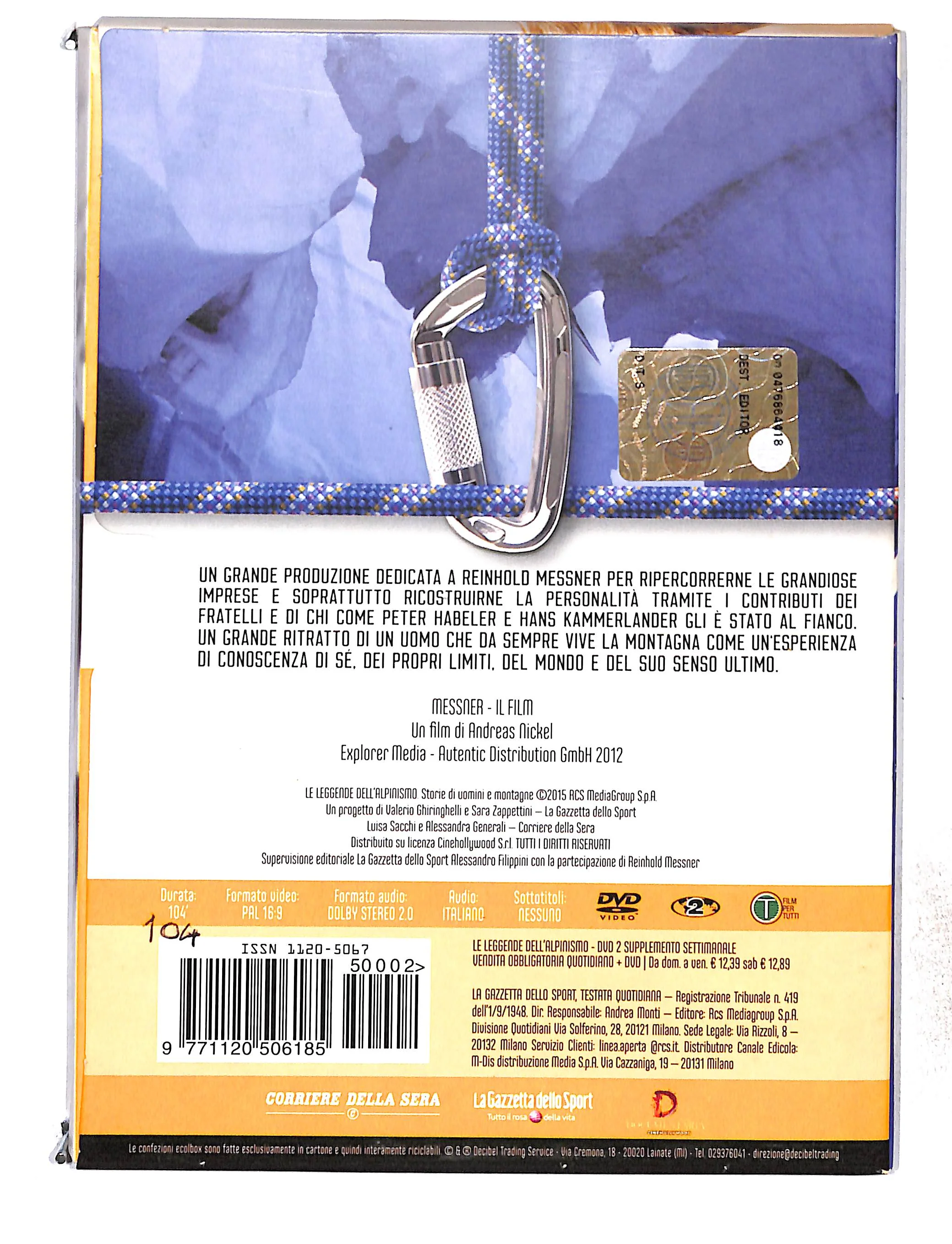 EBOND Le Leggende Dell'Alpinismo Vol. 2 Messner il film DVD DB772845 - Image 2