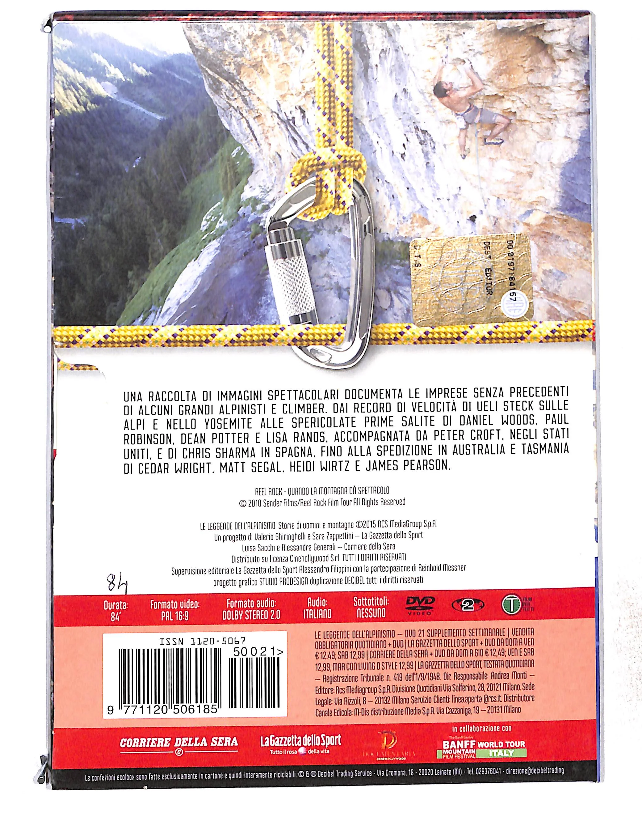 EBOND Le Leggende Dell'Alpinismo Vol.21 Reel Rock DVD DB772839 - Image 2