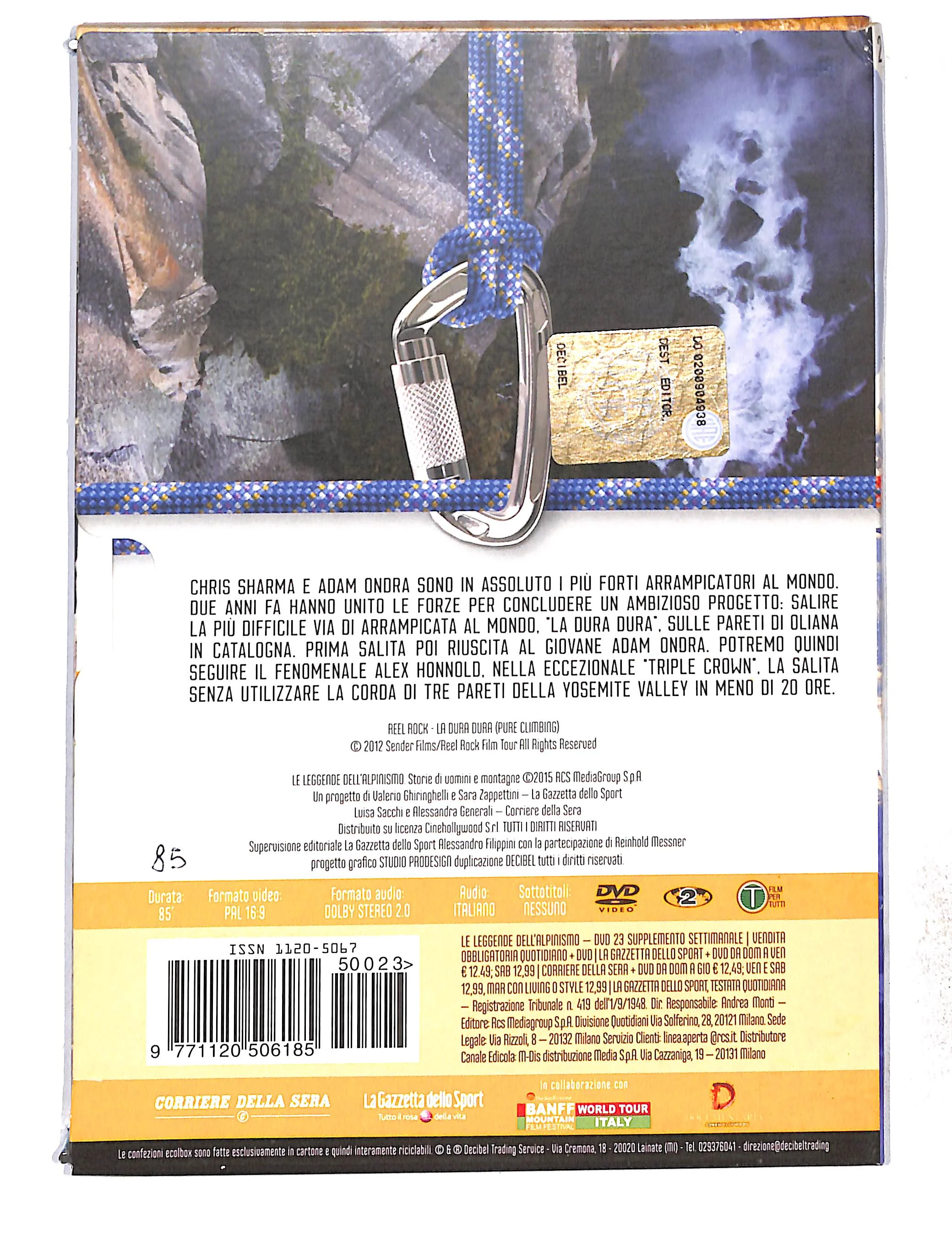 EBOND Le Leggende Dell'Alpinismo Vol.23 Reel rock la dura dura DVD DB772851 - Image 2