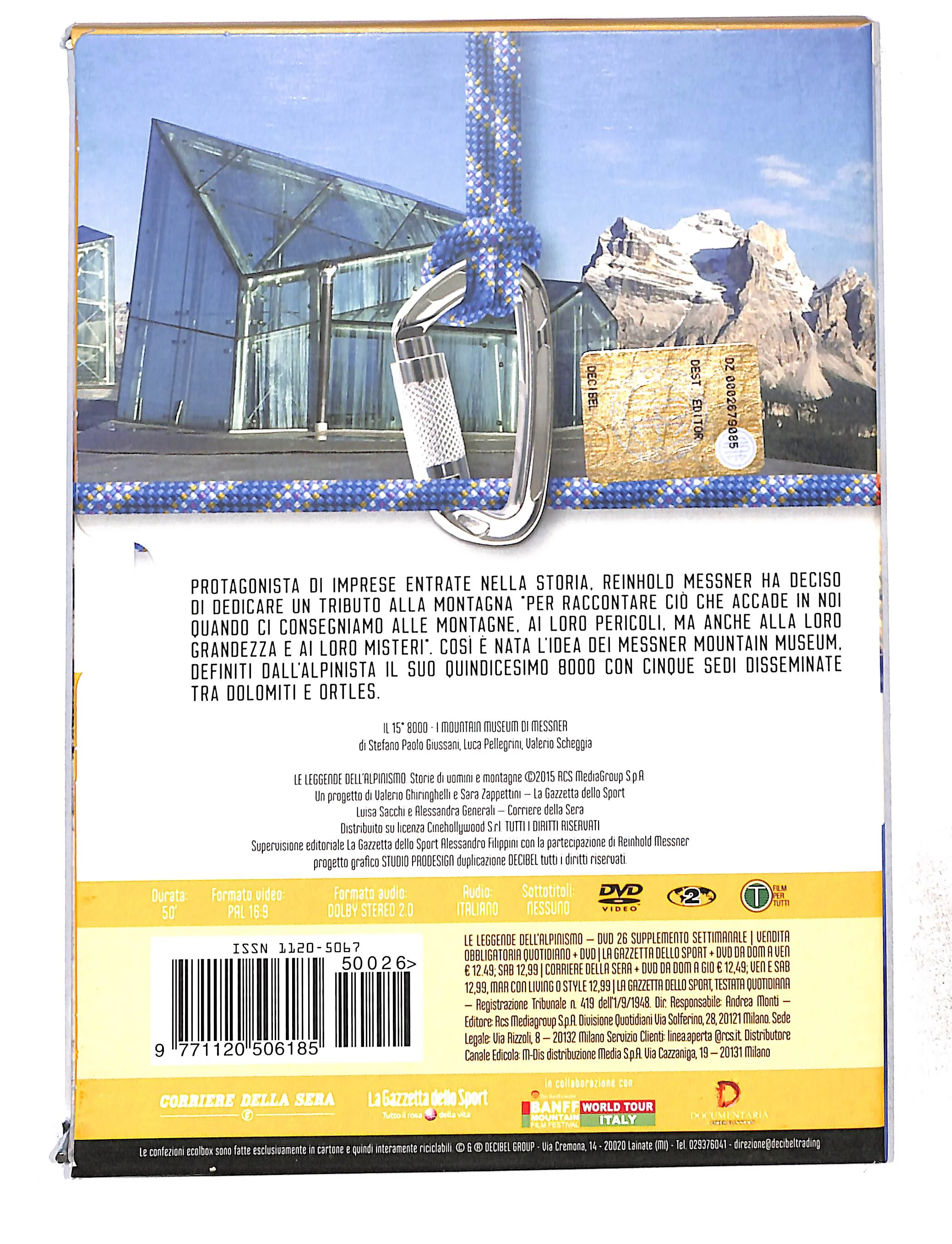 EBOND Le Leggende Dell'Alpinismo Vol. 26 il 15 8000 DVD DB772848 - Image 2
