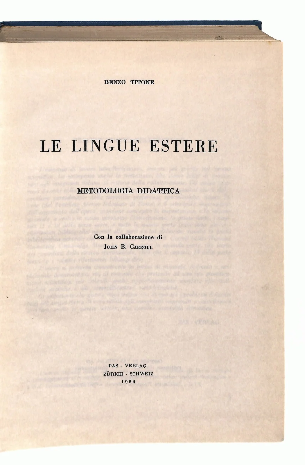 EBOND Le Lingue Estere R Titone Pas Verlag 1966 Libro LI049162 - Image 2