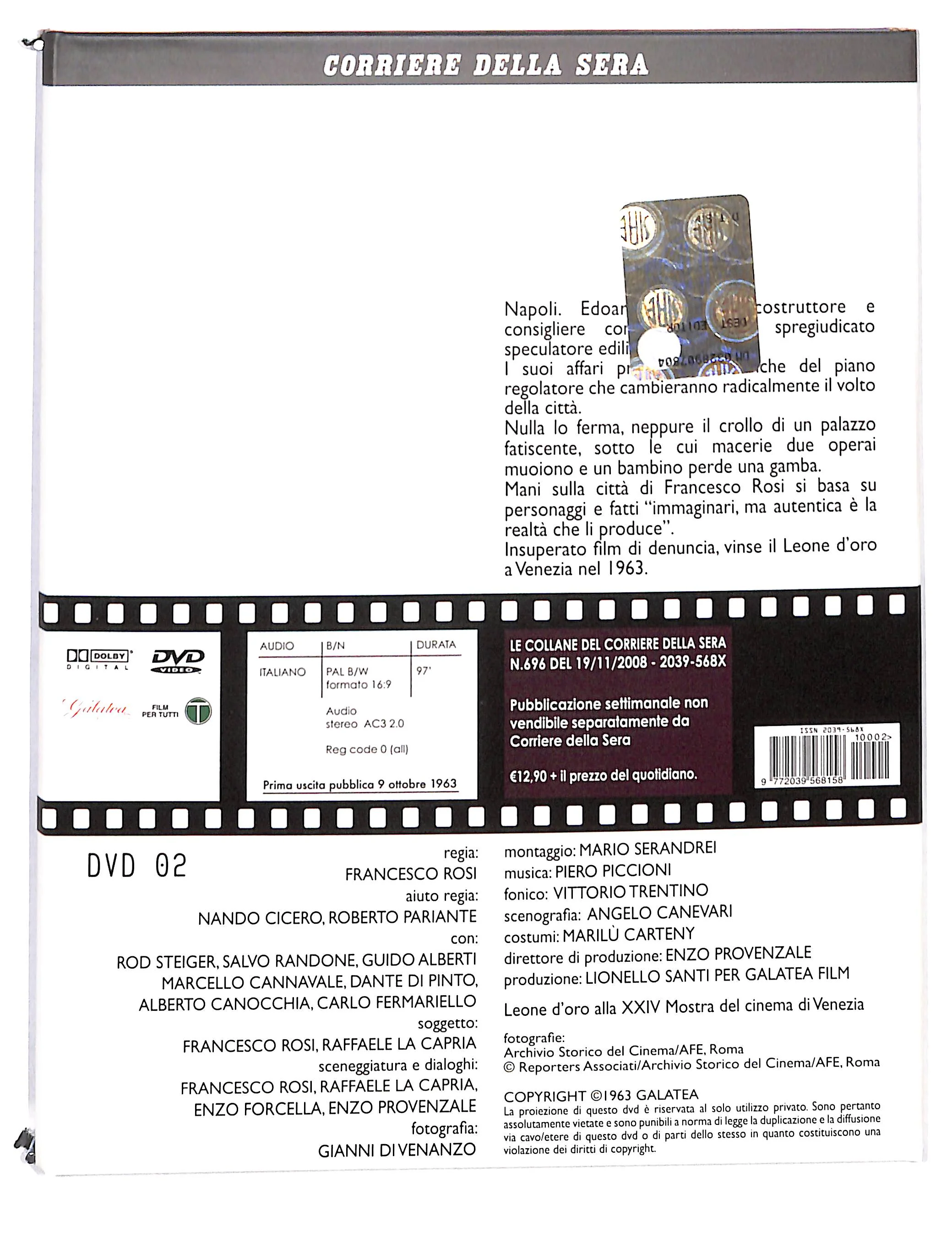 EBOND Le mani sulla citta vol.2 EDITORIALE DIGIPACK DVD DB723611 - Image 2