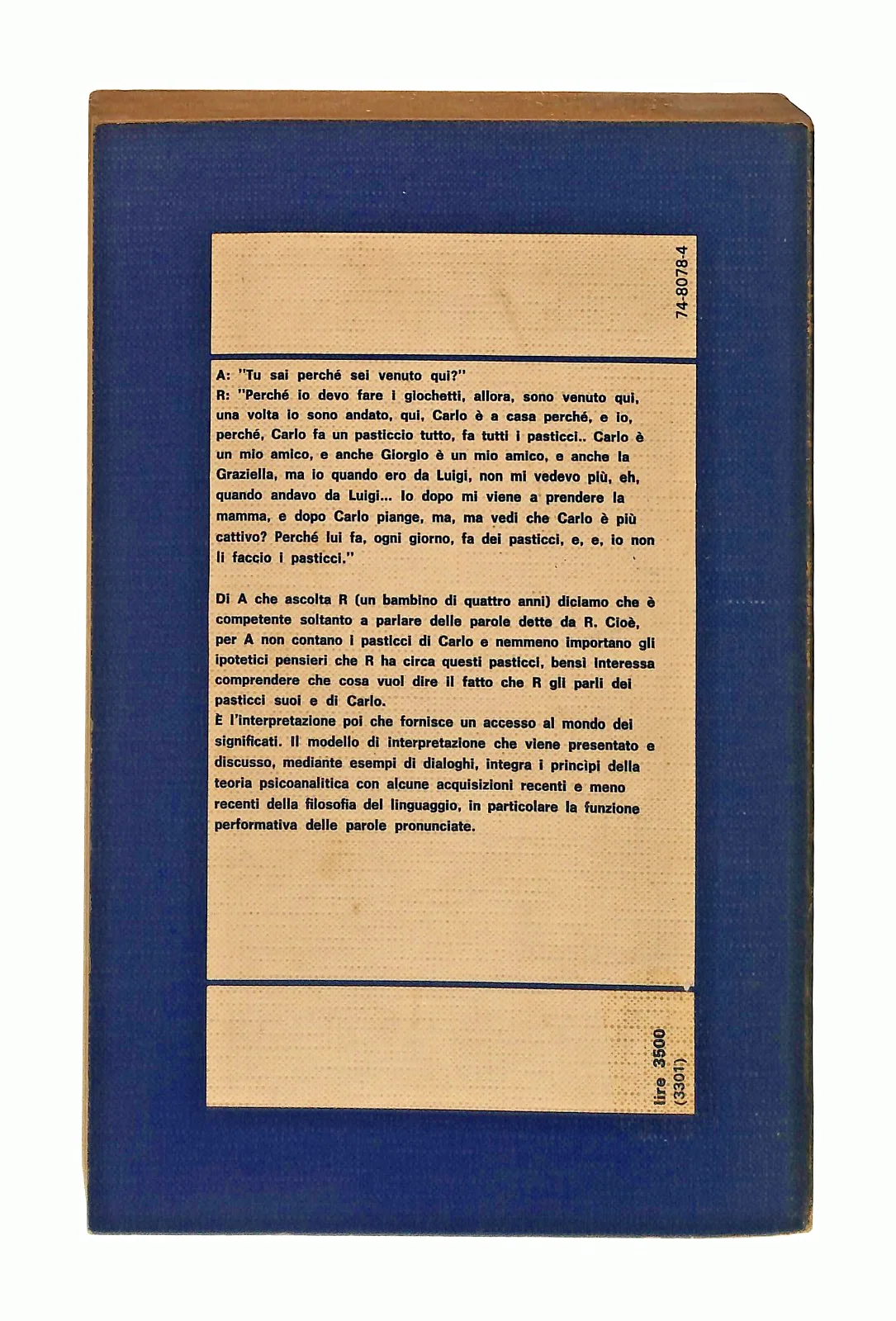 EBOND Le Parole Del Primo Colloquio G Lai Boringhieri 1976 Libro LI049233 - Image 2