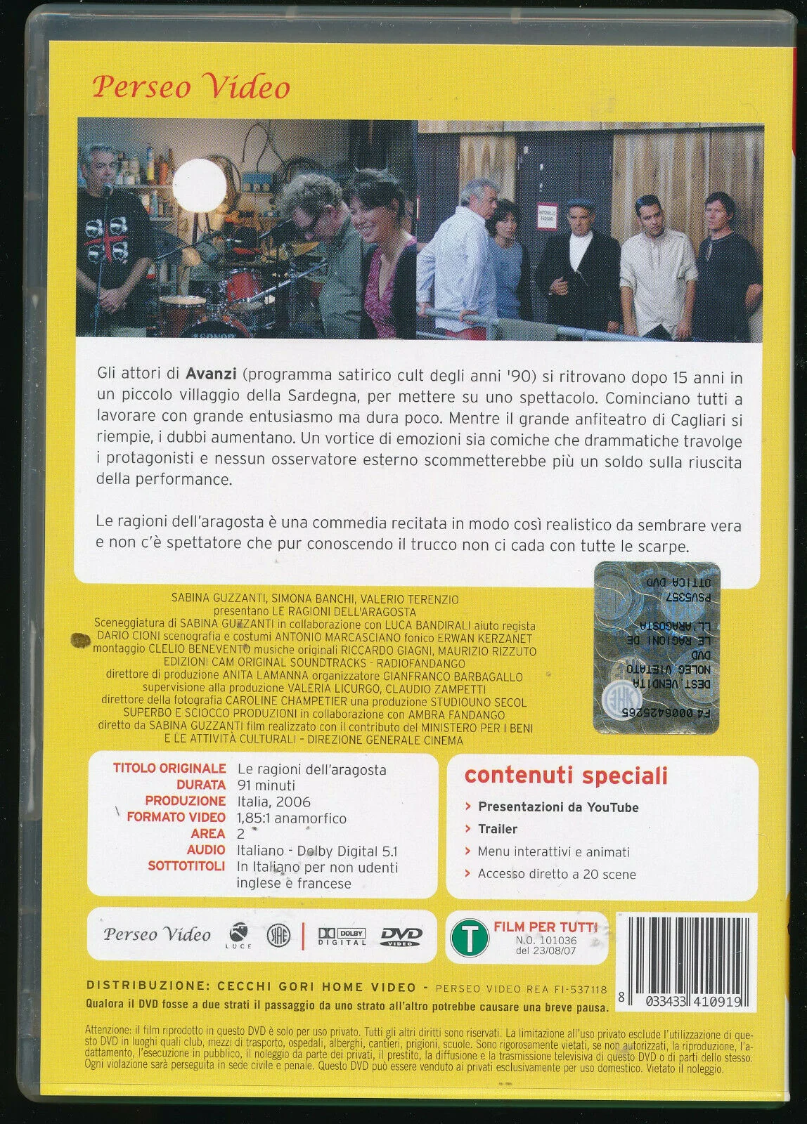 EBOND Le Ragioni Dell'aragosta DVD DB752426 - Image 2