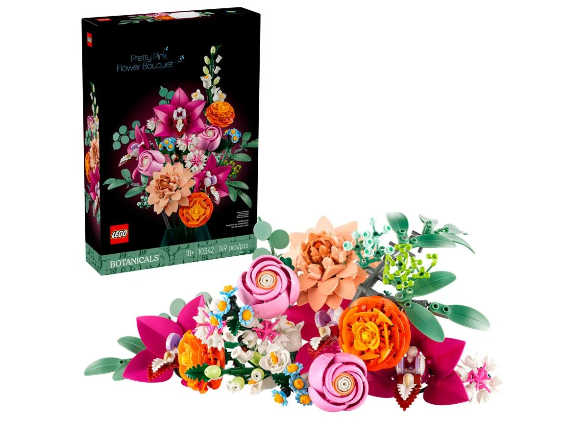 LEGO 10342 The Botanical Collection Bouquet di fiori rosa - Image 3
