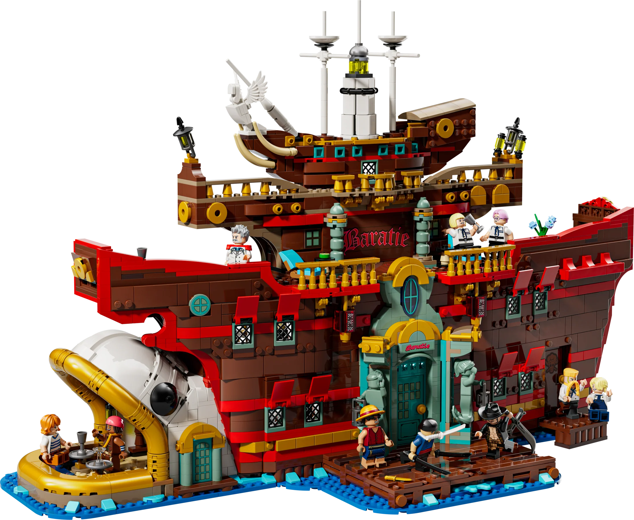LEGO 75640 One Piece Baratie, il ristorante galleggiante