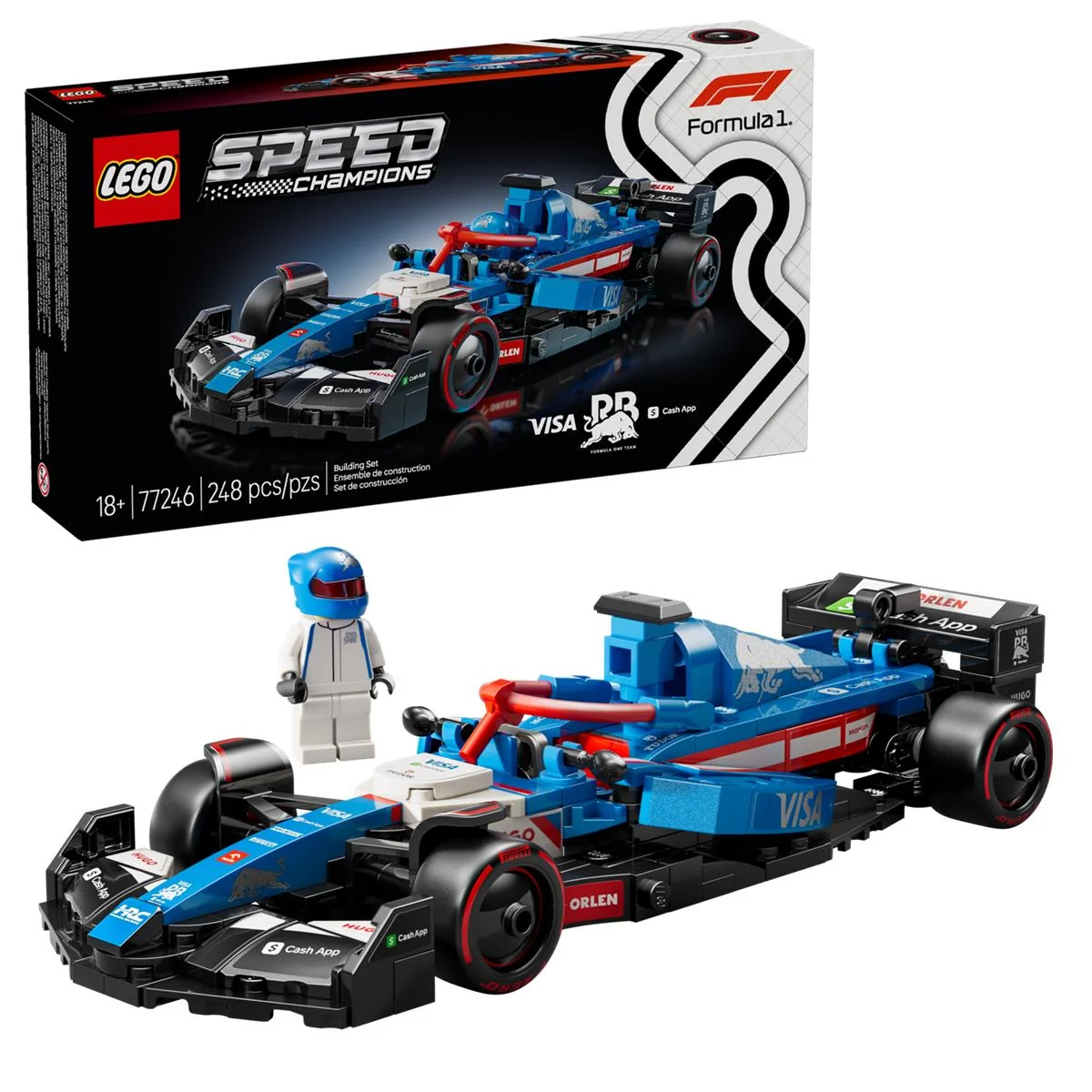 LEGO 77246 AUTO DA CORSA F1® VISA CASH APP RB VCARB - Image 3