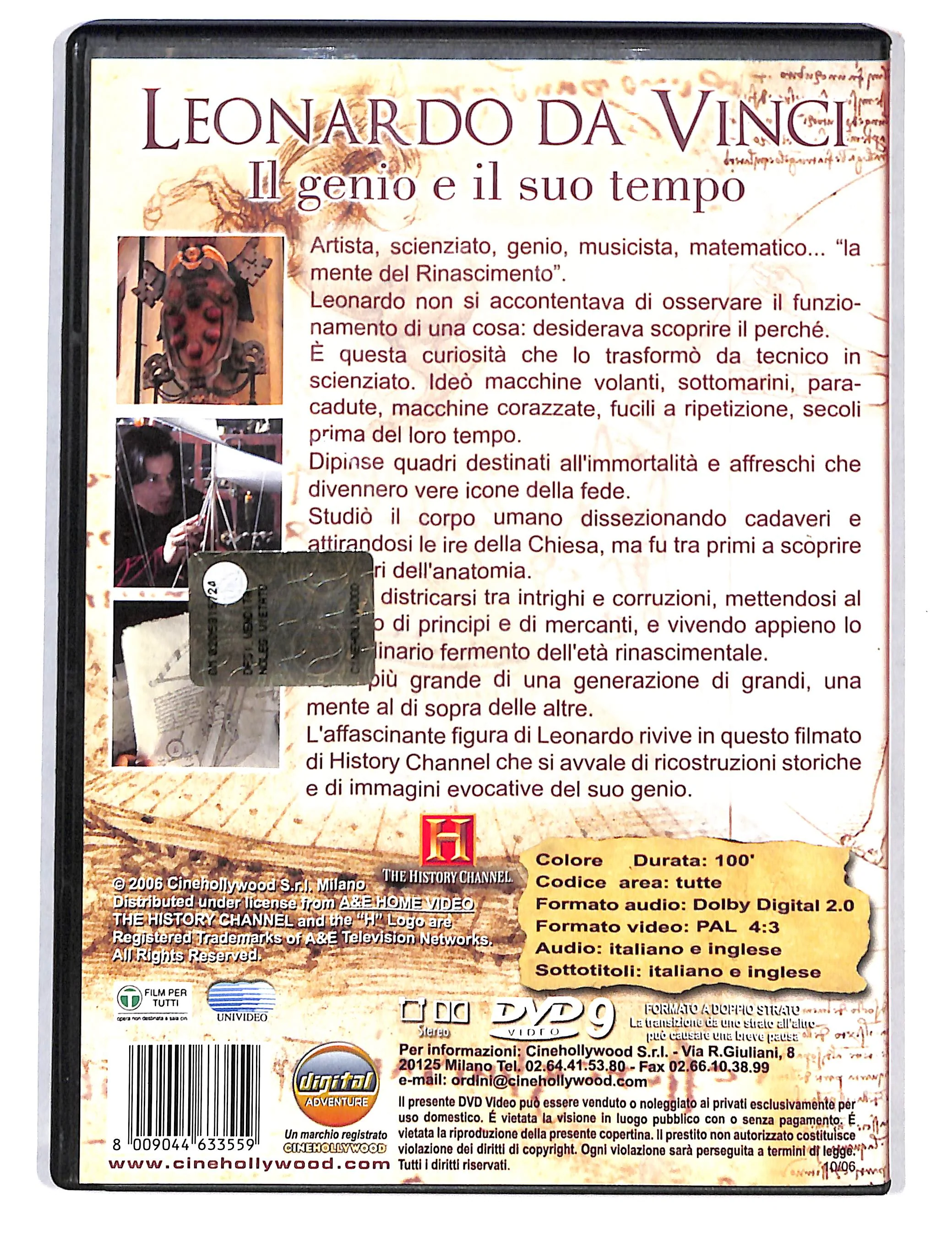 EBOND leonardo da Vinci il genio e il suo tempo EDITORIALE DVD DB695363 - Image 2