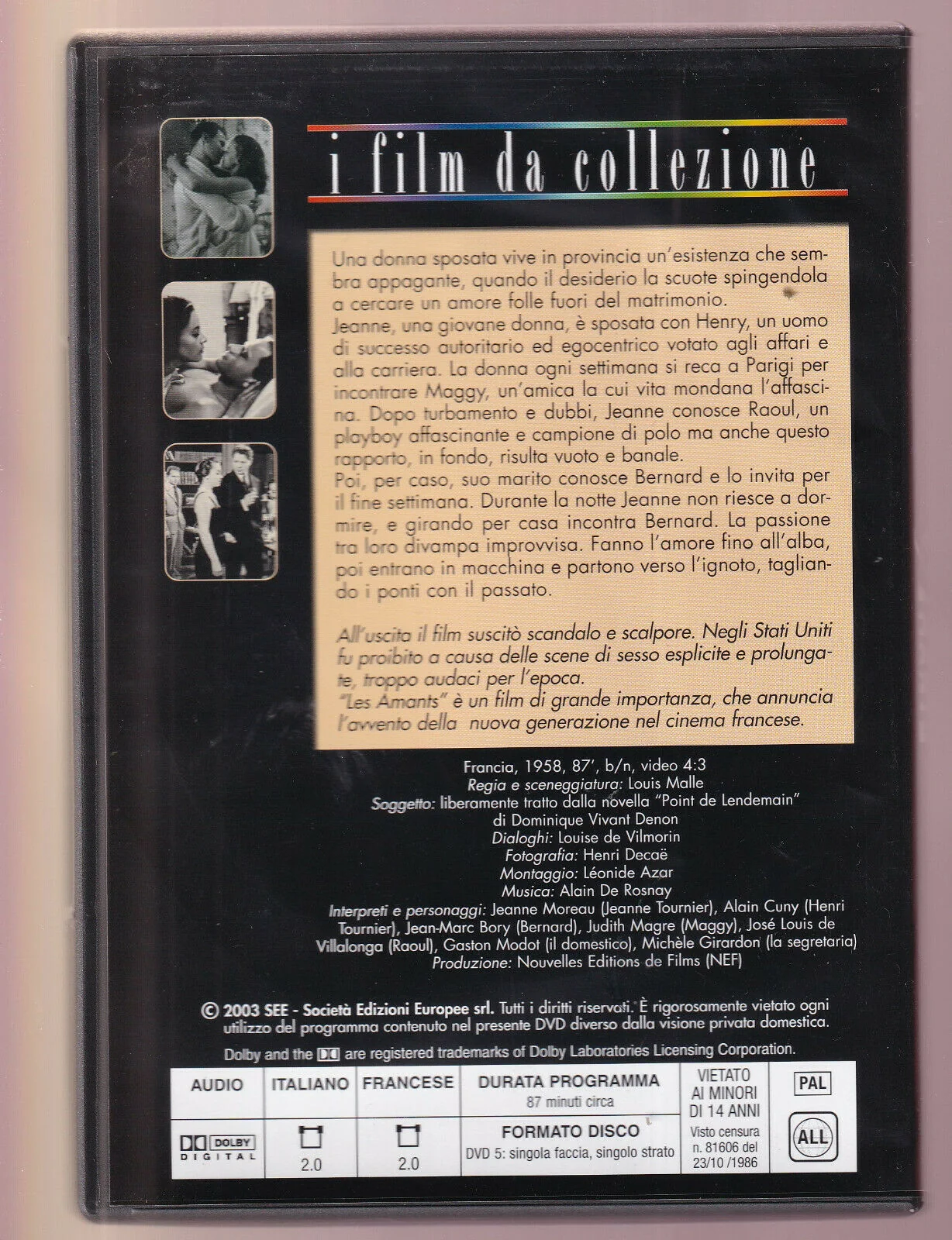 EBOND Les Amants Editoriale DVD DB733306 - Image 2