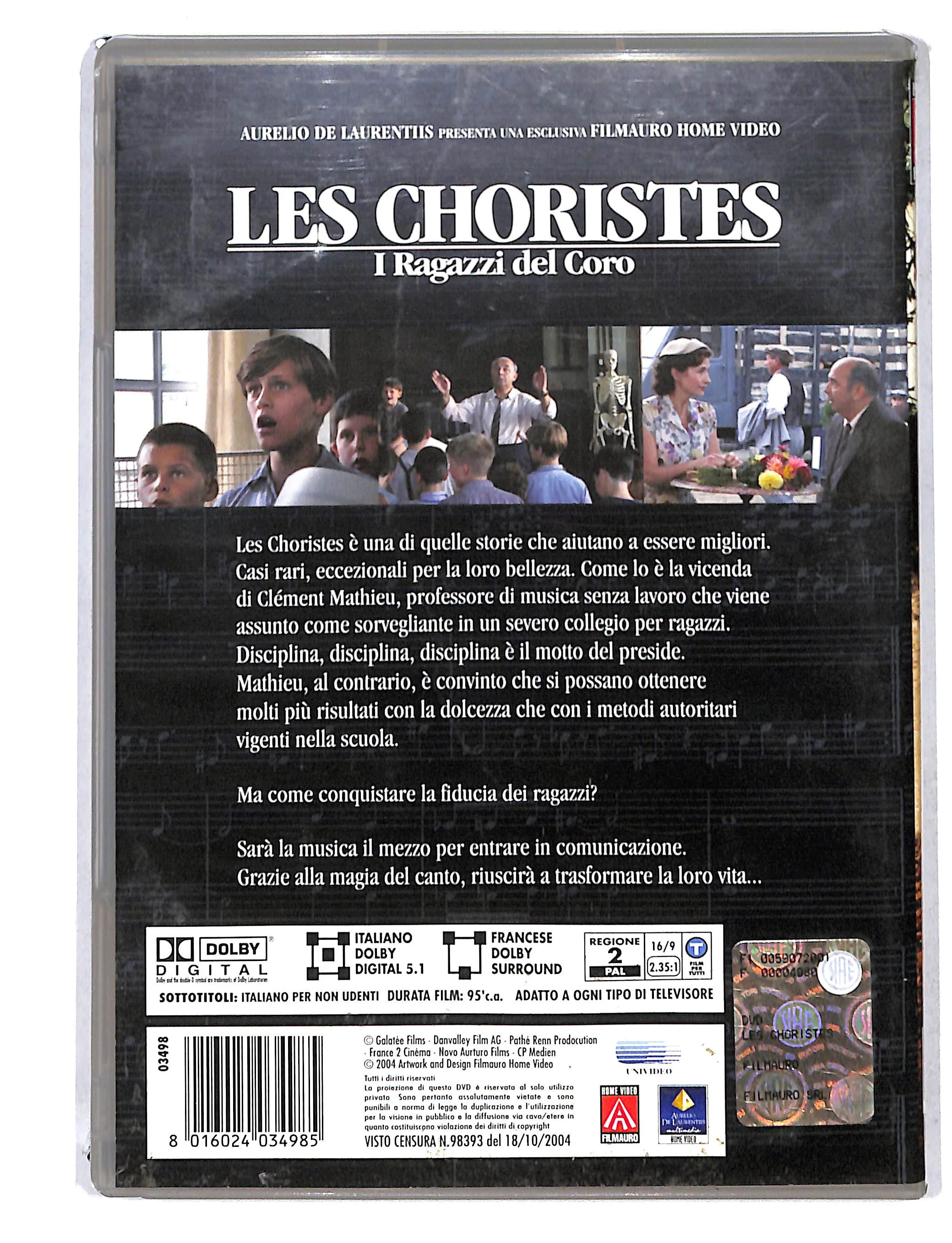 EBOND Les Choristes - i ragazzi del coro DVD DB750425 - Image 2