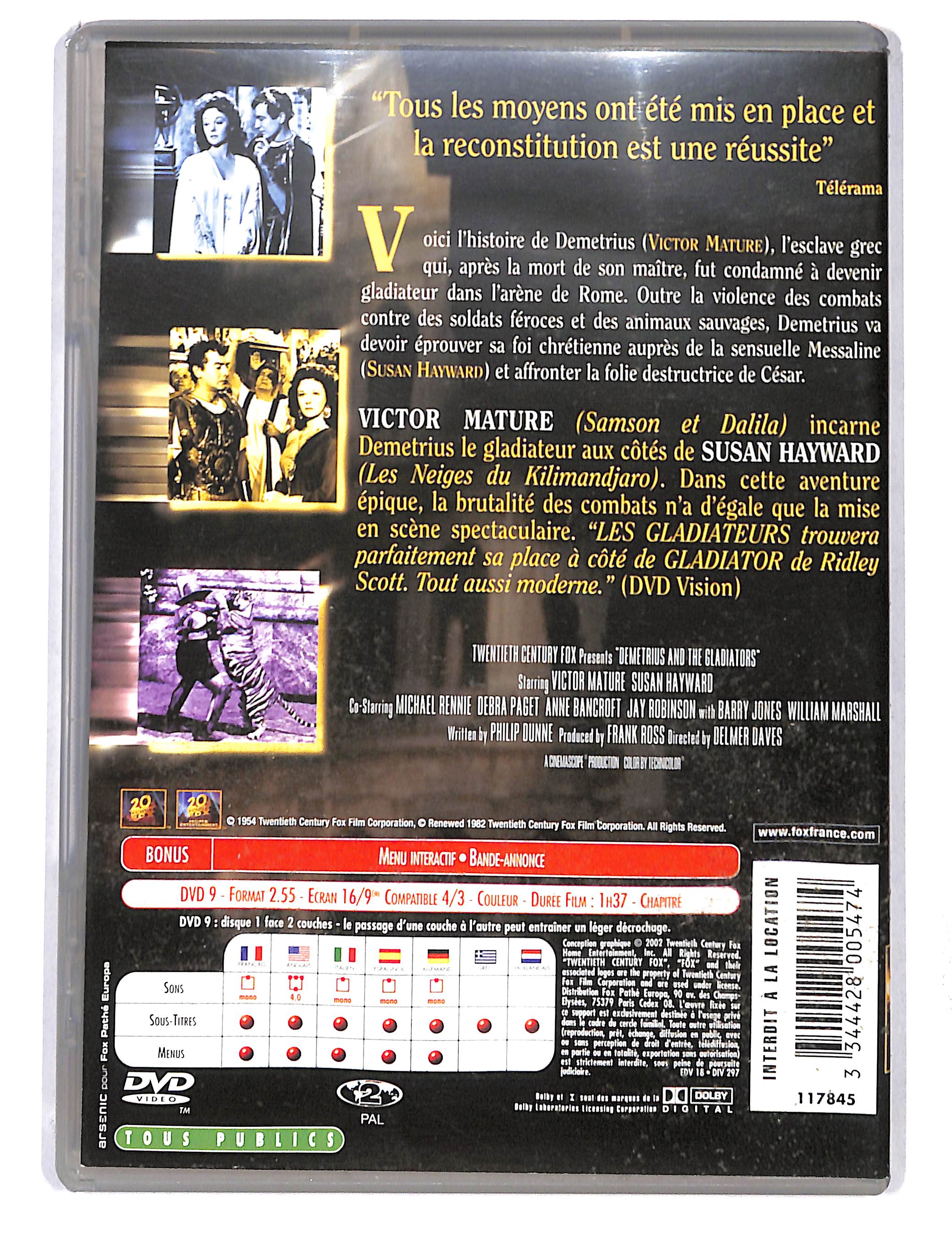 EBOND Les Gladiateurs - Edizione Francese DVD DB754353 - Image 2