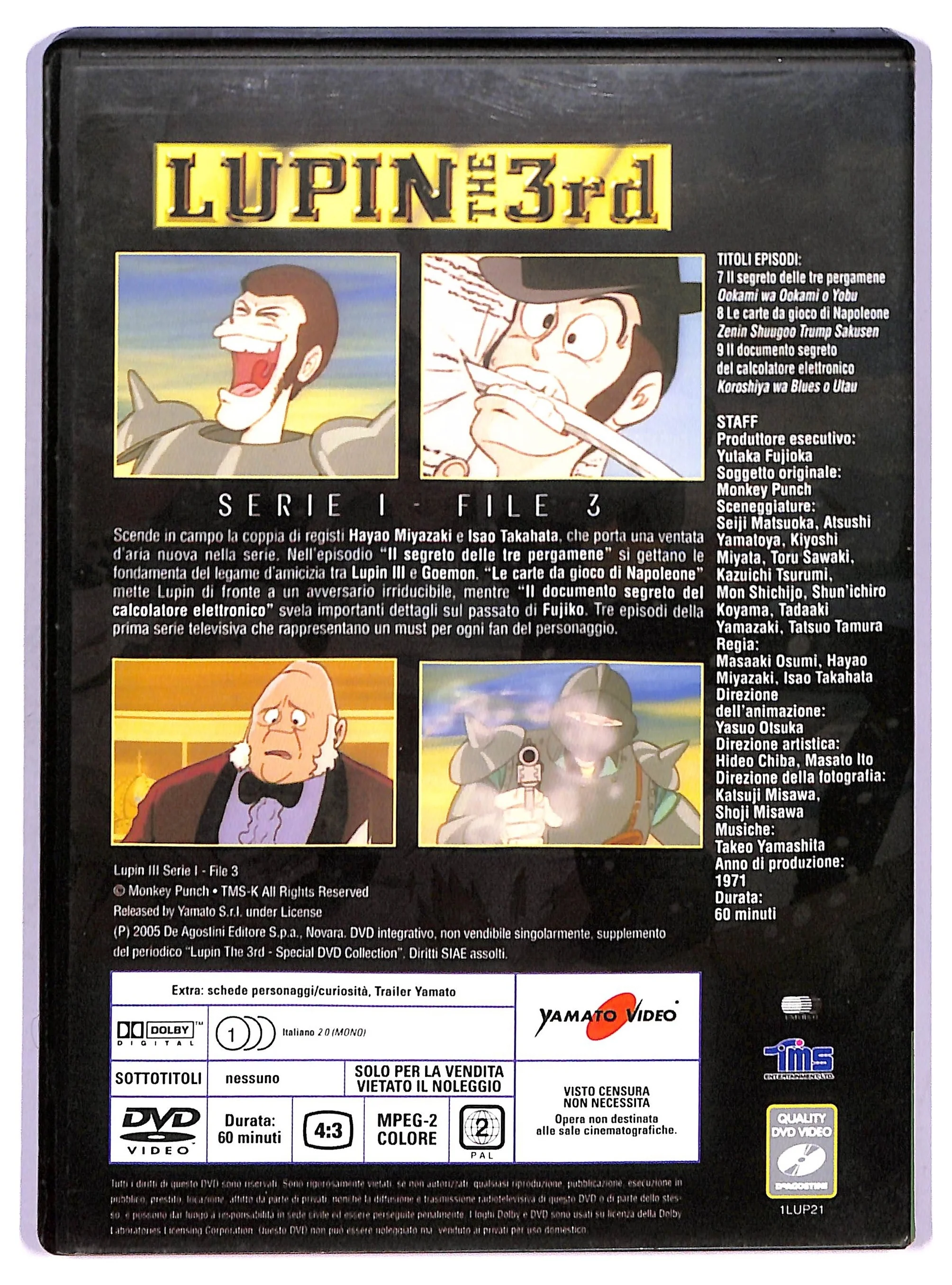 EBOND Lupin The 3 rd Serie File 3 EDITORIALE DVD DB741111 - Image 2