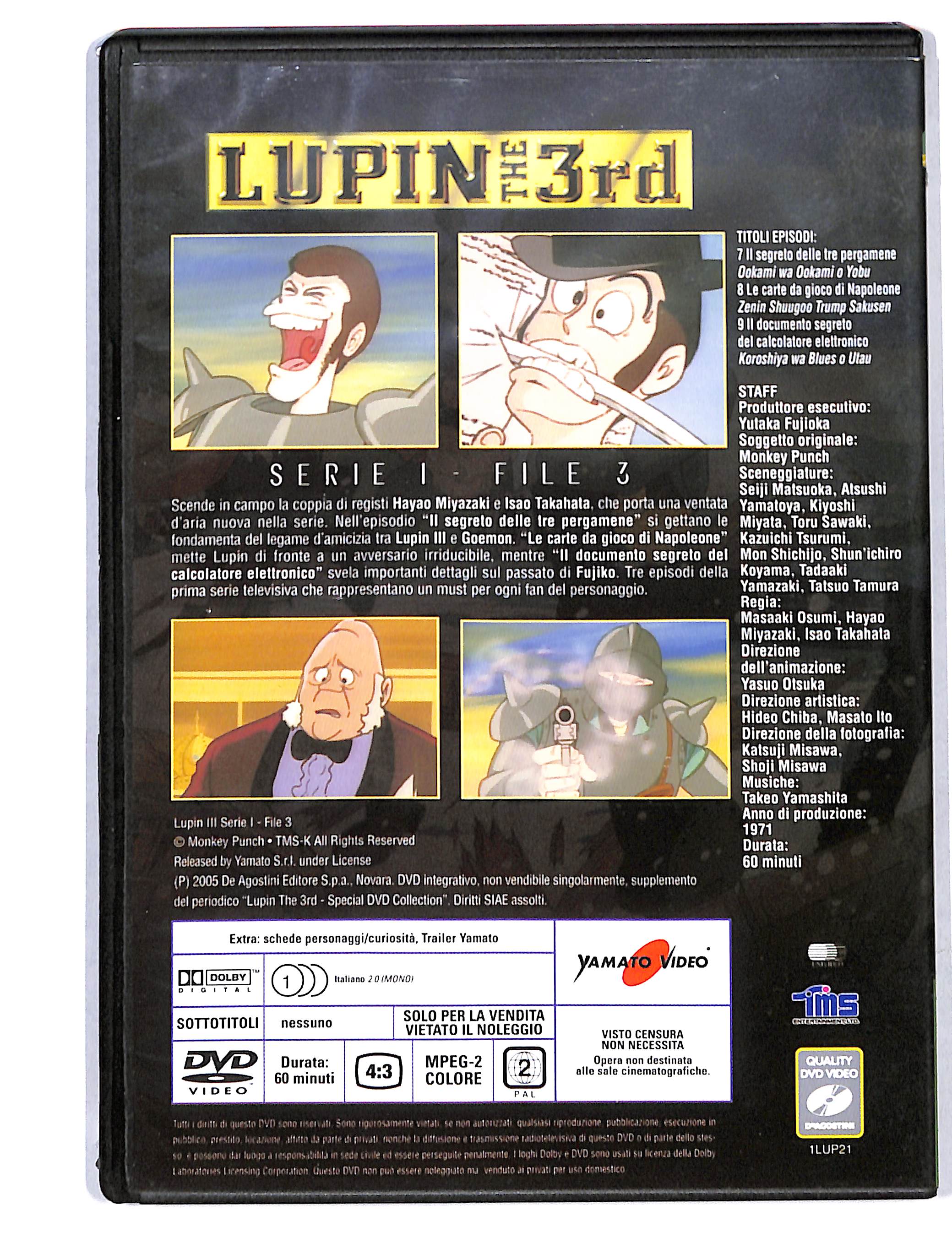 EBOND Lupin the 3rd - Serie I - File 3 EDITORIALE DVD DB725645 - Image 2