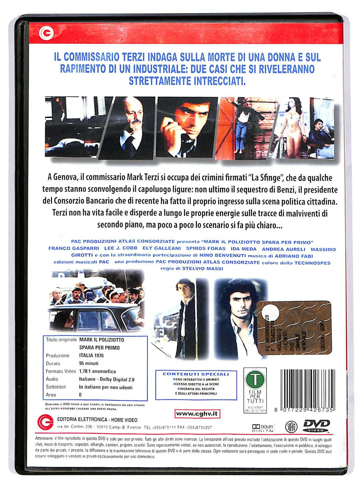EBOND Mark Il Poliziotto Spara Per Primo DVD DB711142 - Image 2