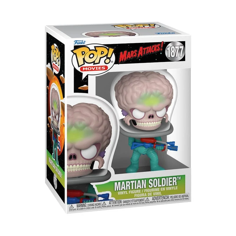 Mars Attacks POP! Movies Vinyl Figure Alien Soldier with Atomic Ray Gun 9 cm P039115 - Image 2